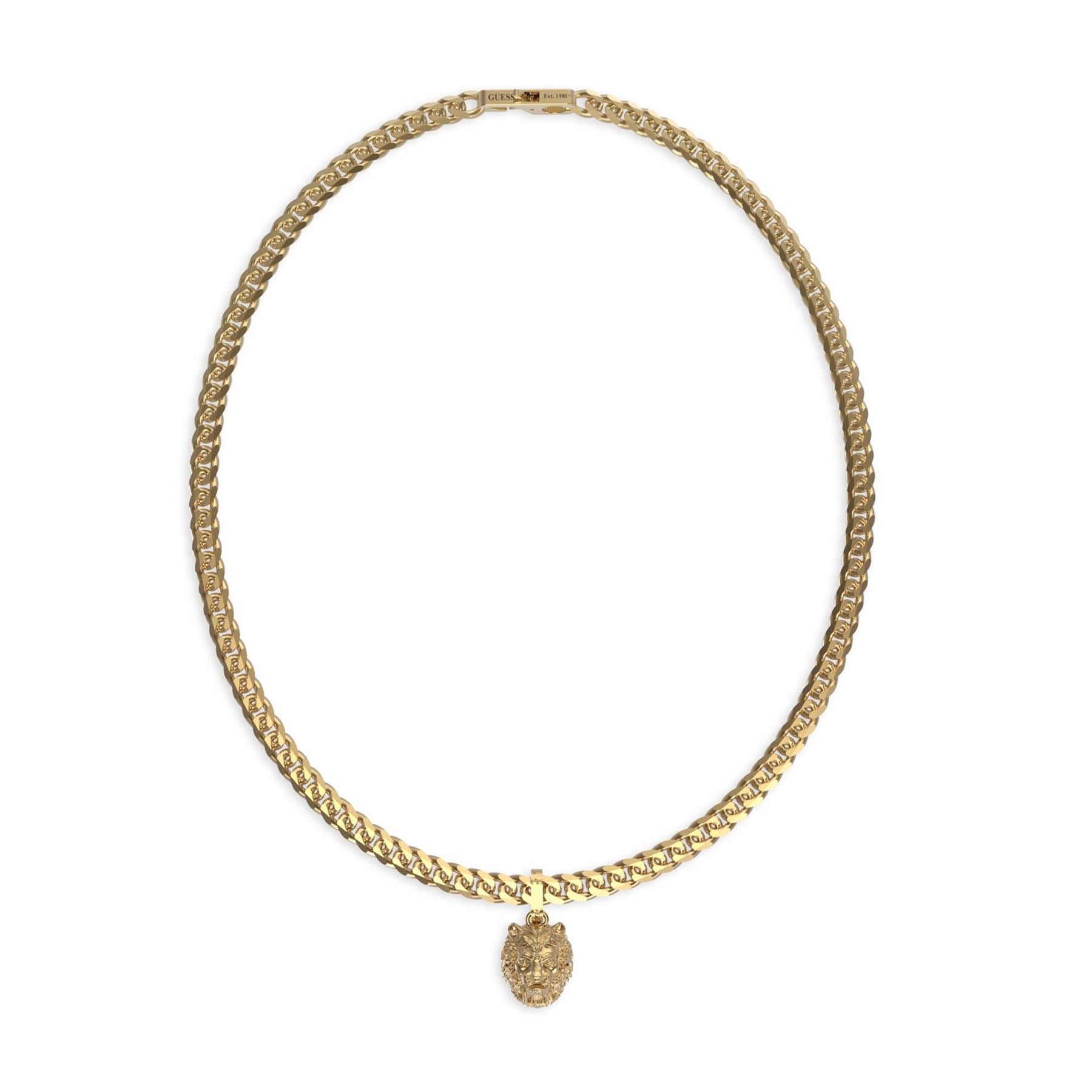 Guess Lion King Chain Necklace