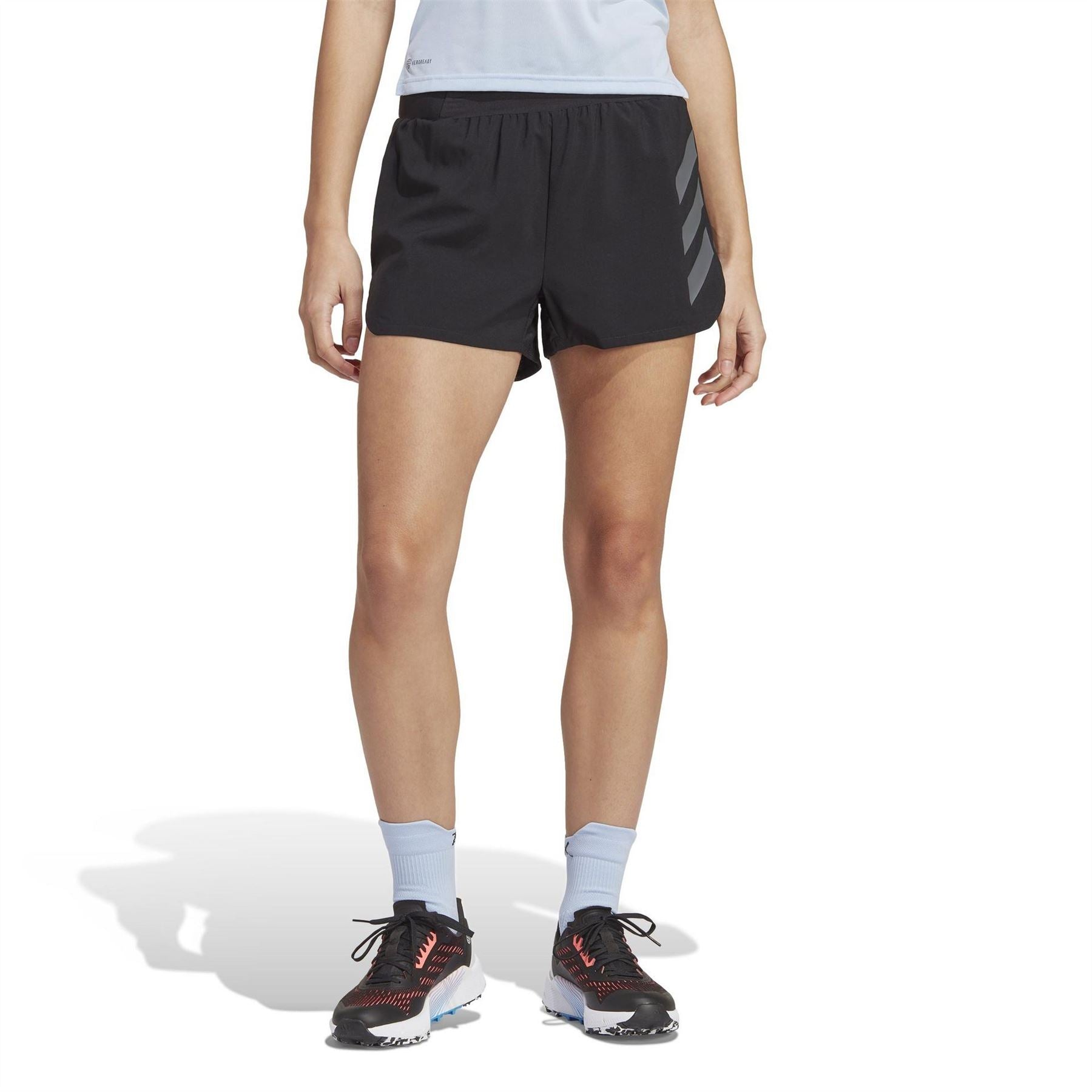 adidas Walking Curved Hem Athletic Shorts