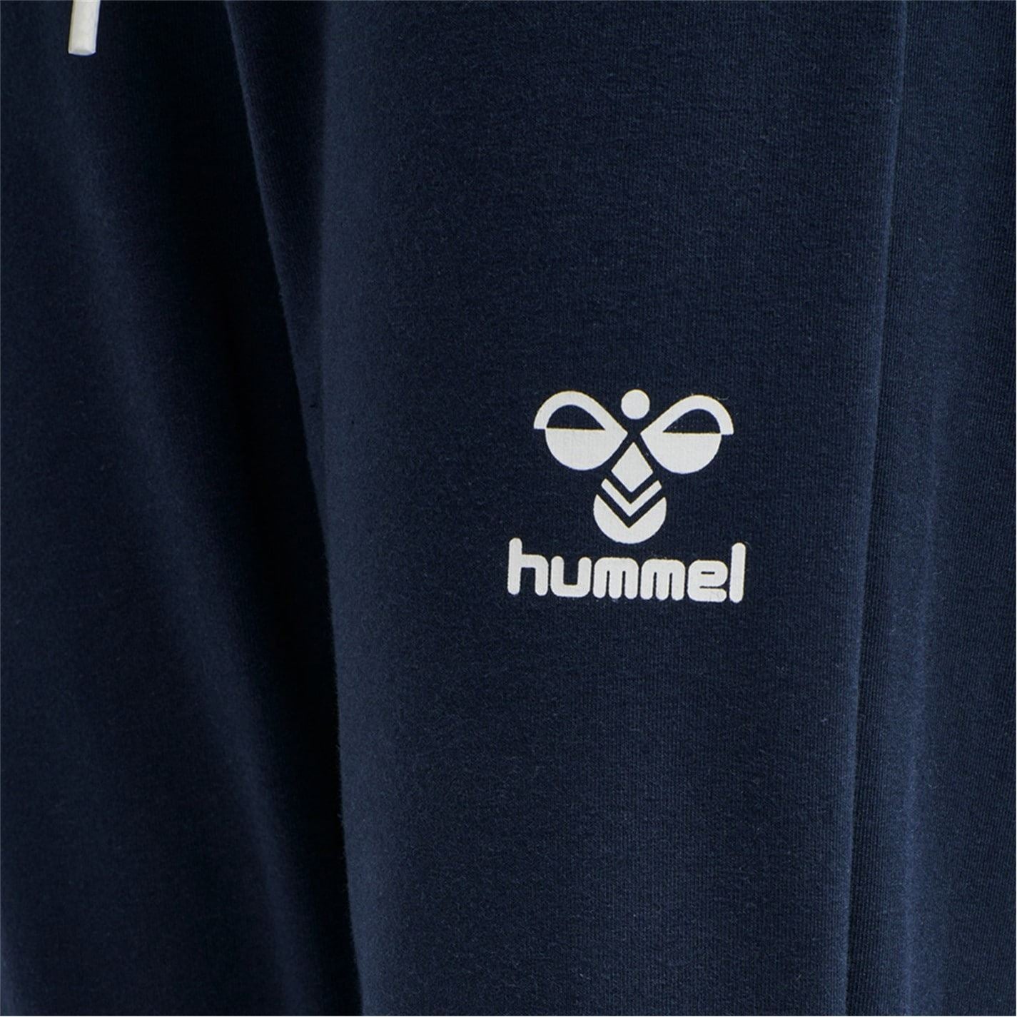 Hummel Solid Patterned Joggers with Ribbed Cuff