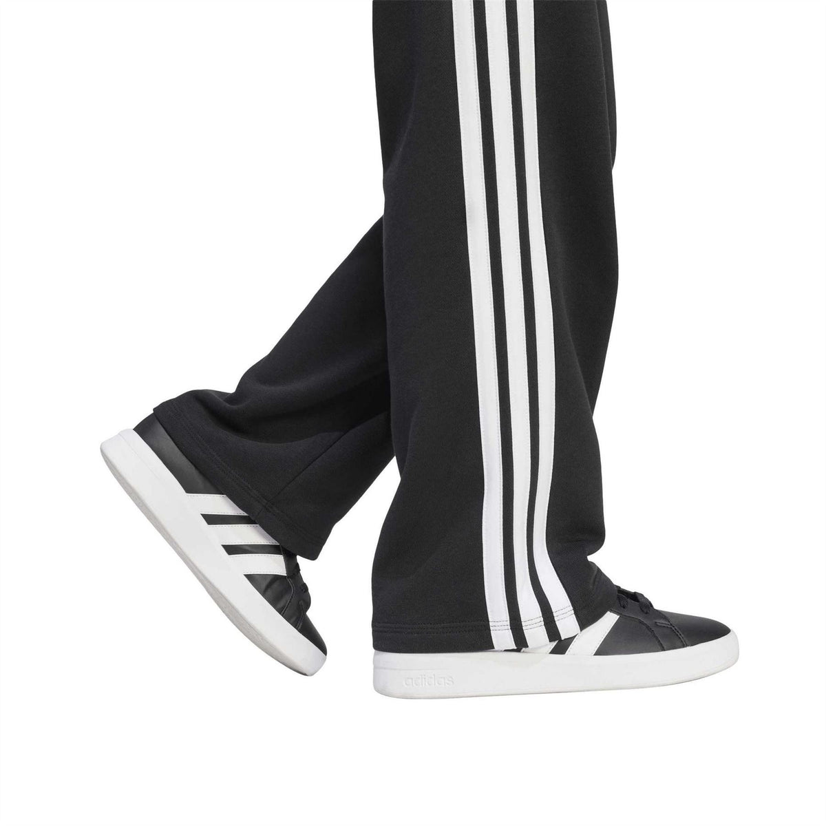 adidas Wide Leg Three Stripes Track Joggers
