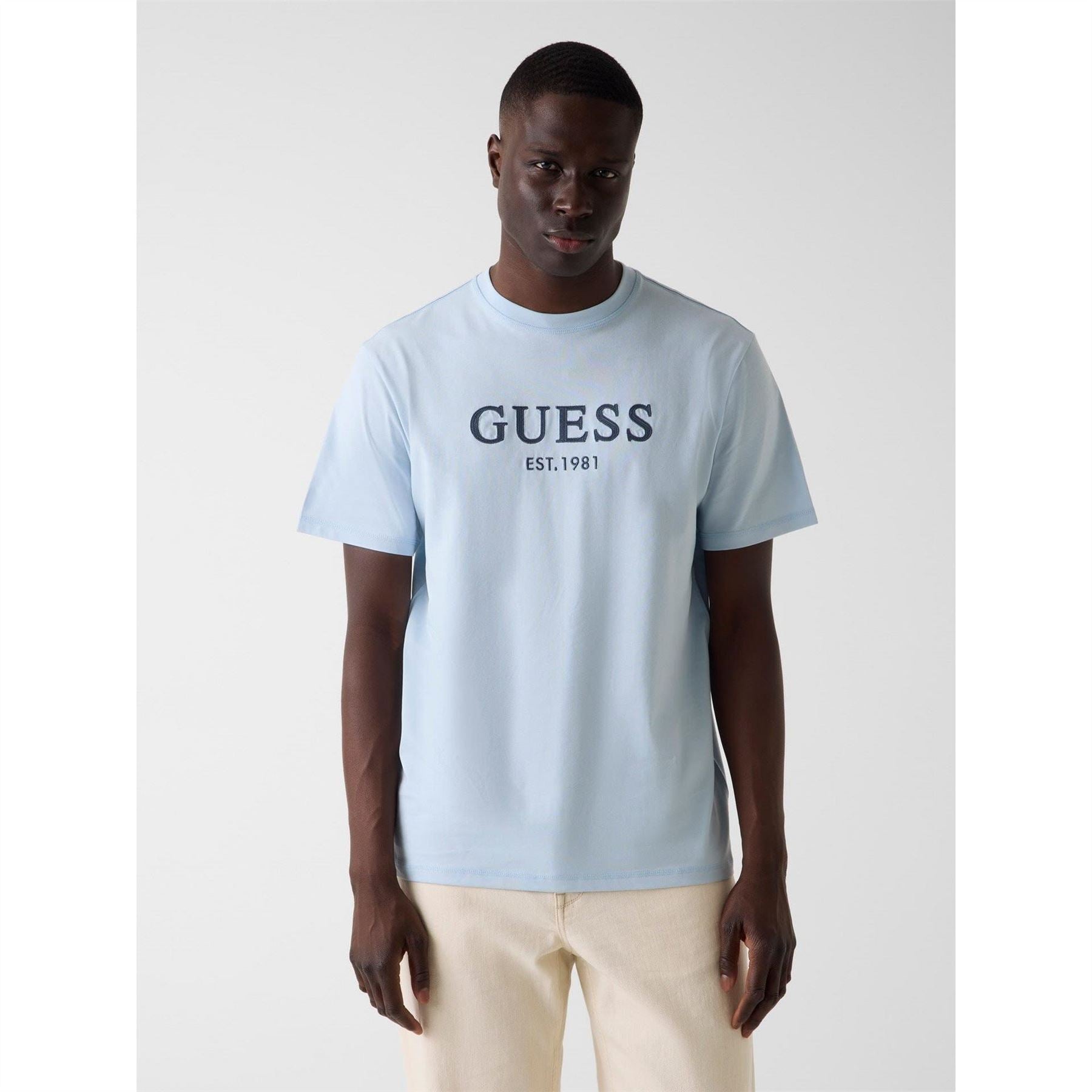 Guess Regular Fit Embroidered T-Shirt