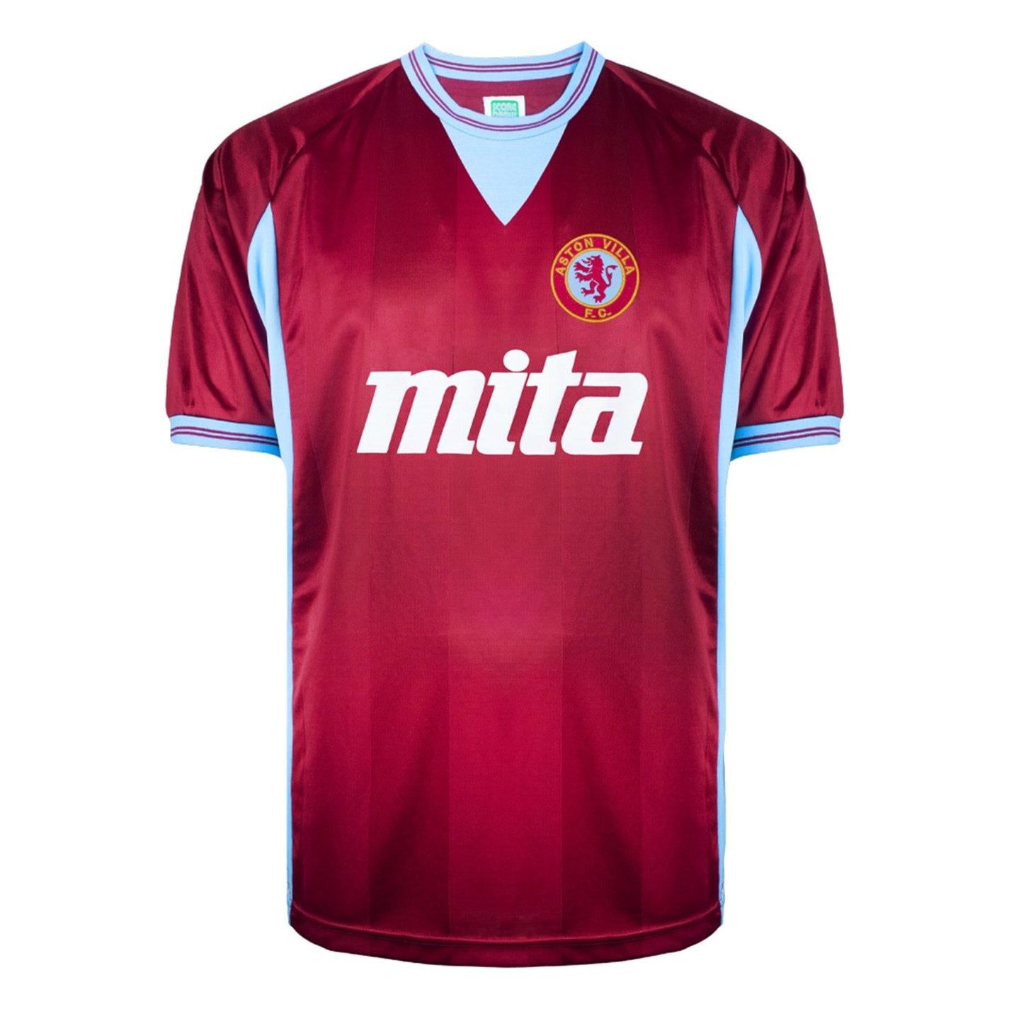 Score Draw Aston Villa Licensed Retro Football Shirt