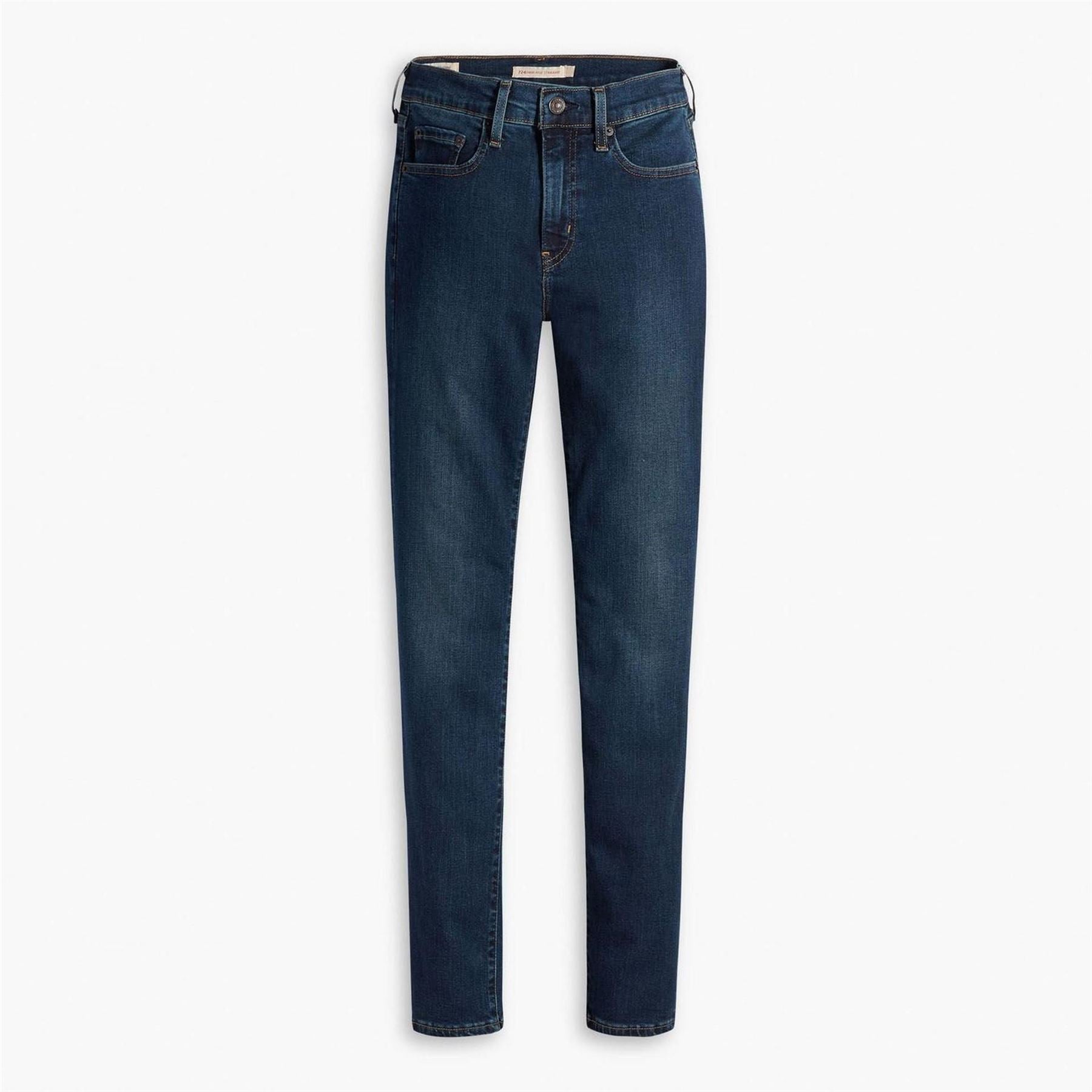 Levis High Rise Straight Fit Jeans
