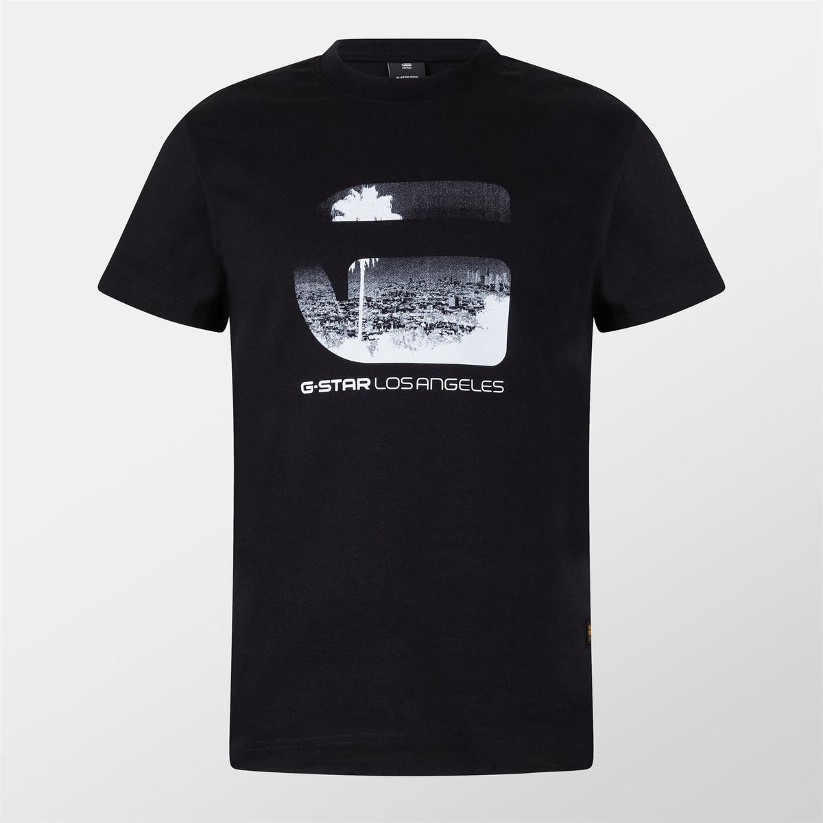 G Star Regular Fit Lettering Crew Neck T-Shirt