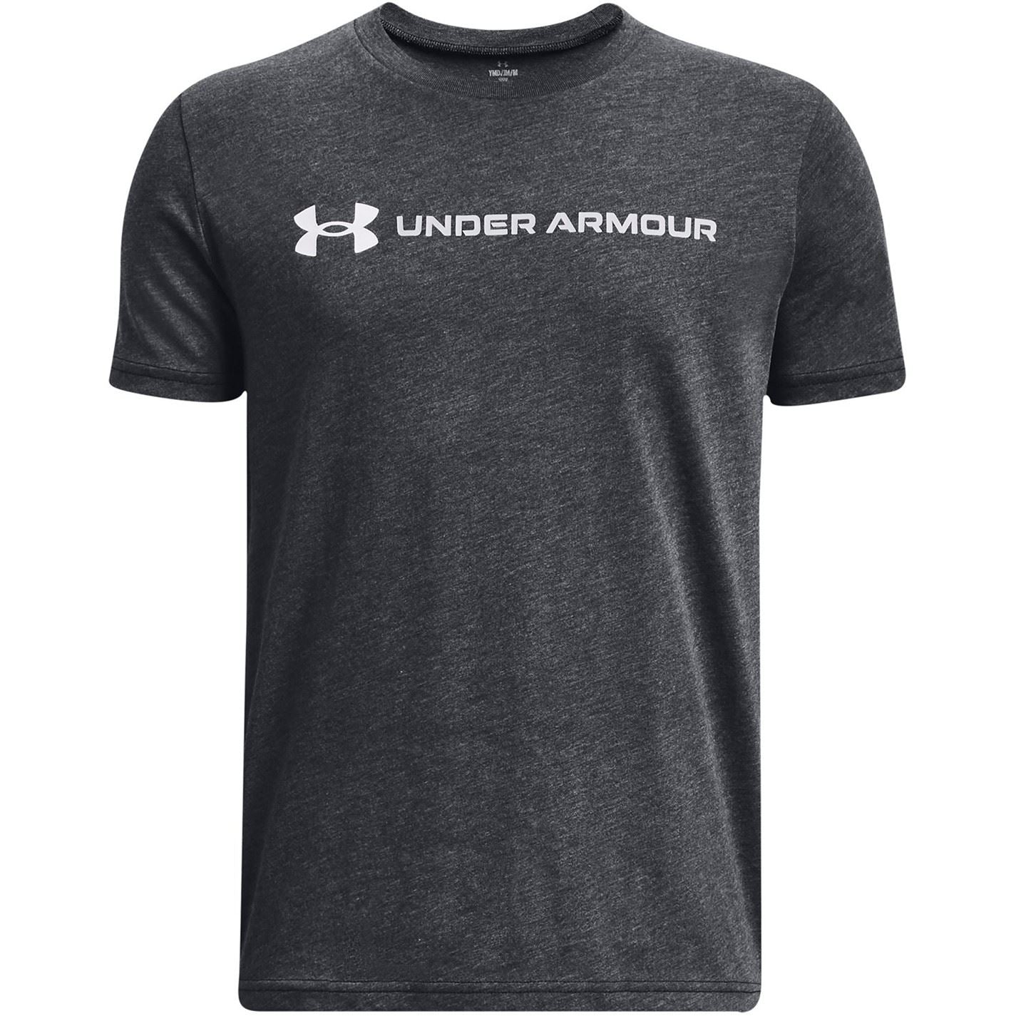 Under Armour Logo Print Regular Fit Lettering Crew Neck T-Shirt