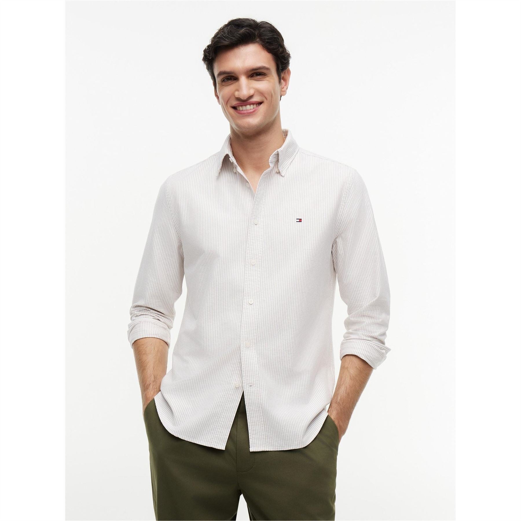 Tommy Hilfiger 1985 Flex Oxford Stripe  Shirt