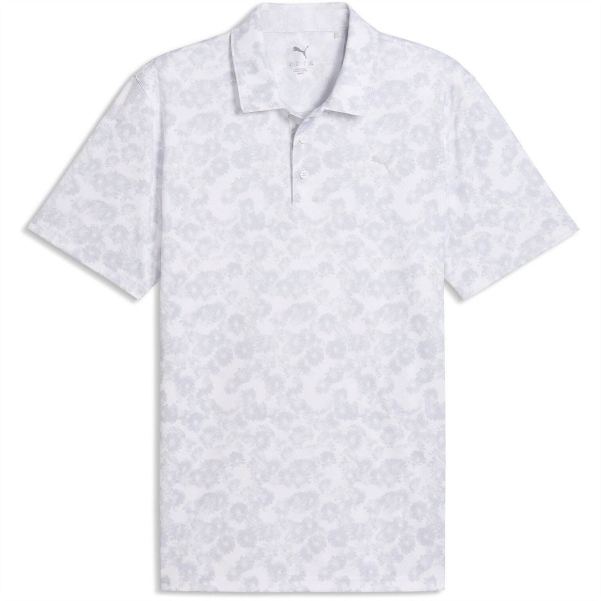 Puma Pure 2.0 Floral Short Sleeve Performance Polo Shirt
