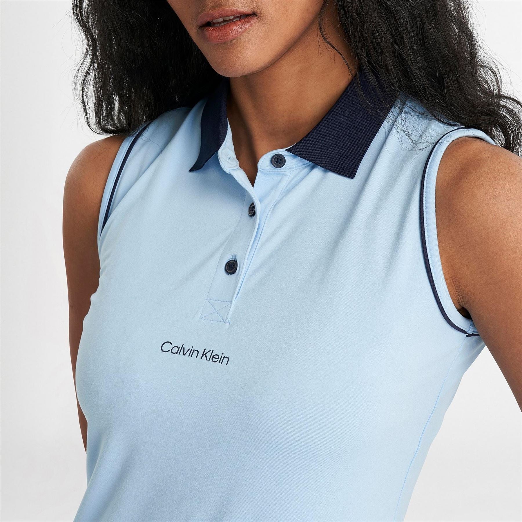Calvin Klein Golf Sleeveless Performance Polo Shirt