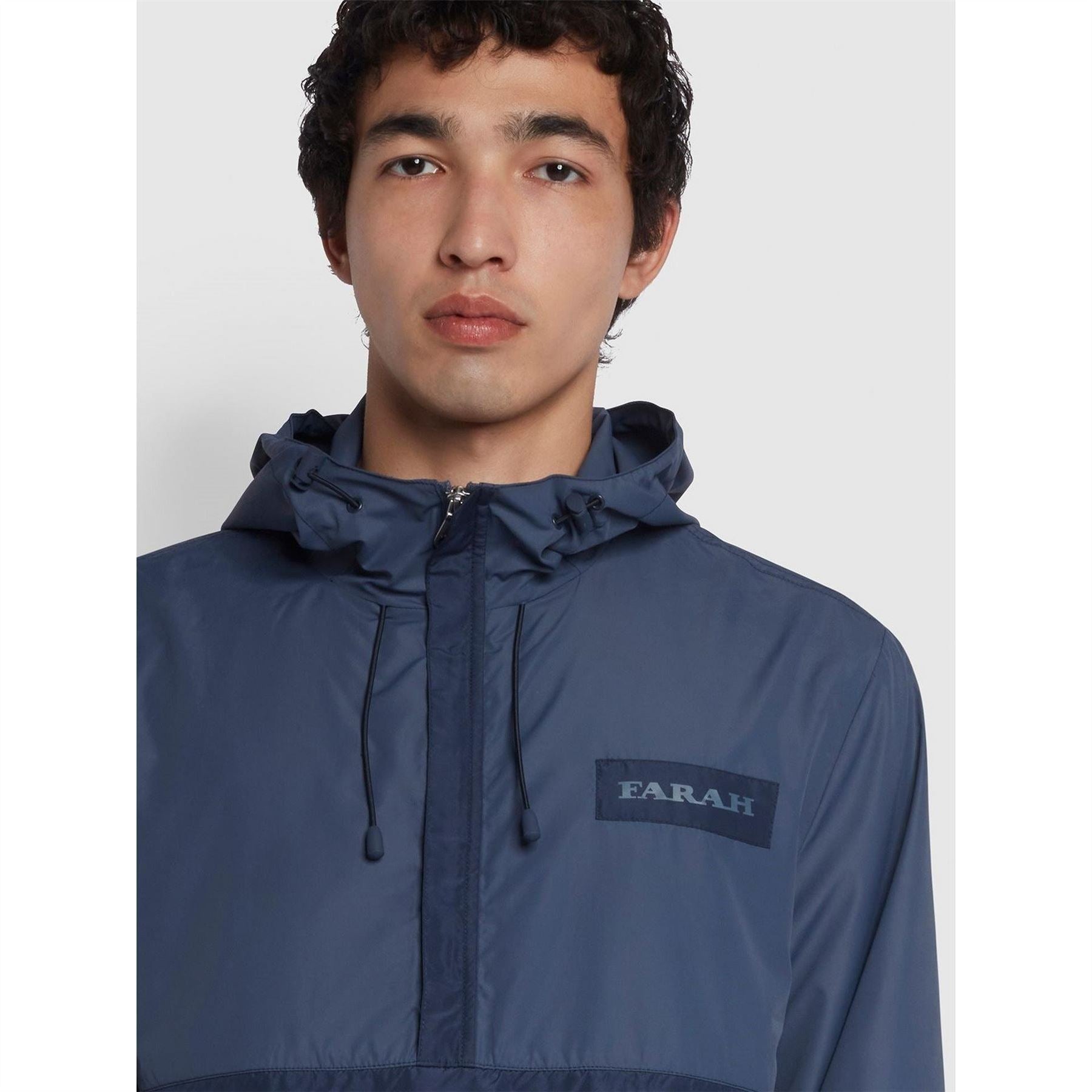 Farah Hooded Anorak Relaxed Fit Jacket