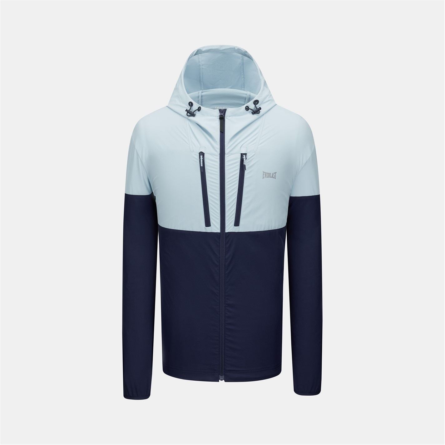 Everlast NRG Color Block Hooded Drawstring Track Jacket with Logo