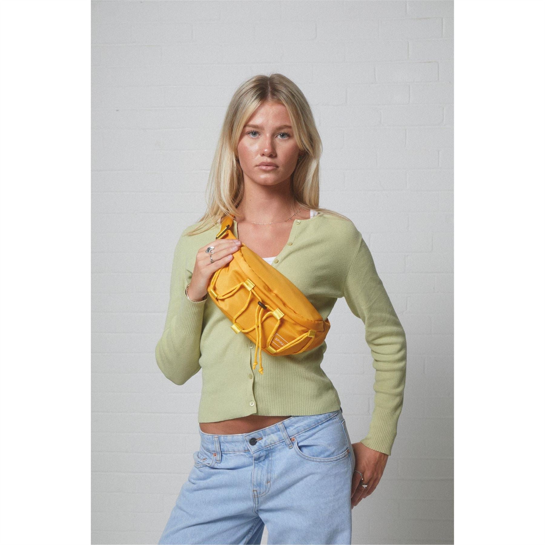 Spiral Arlo Crescent Shaped Cross Body with Logo
