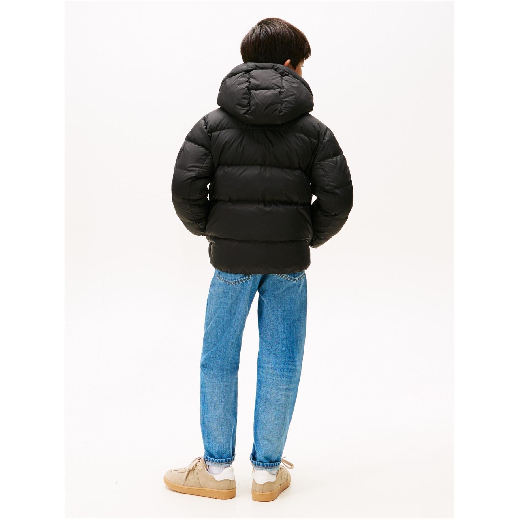 Tommy Hilfiger Essential Hooded Solid Patterned Puffer Jacket