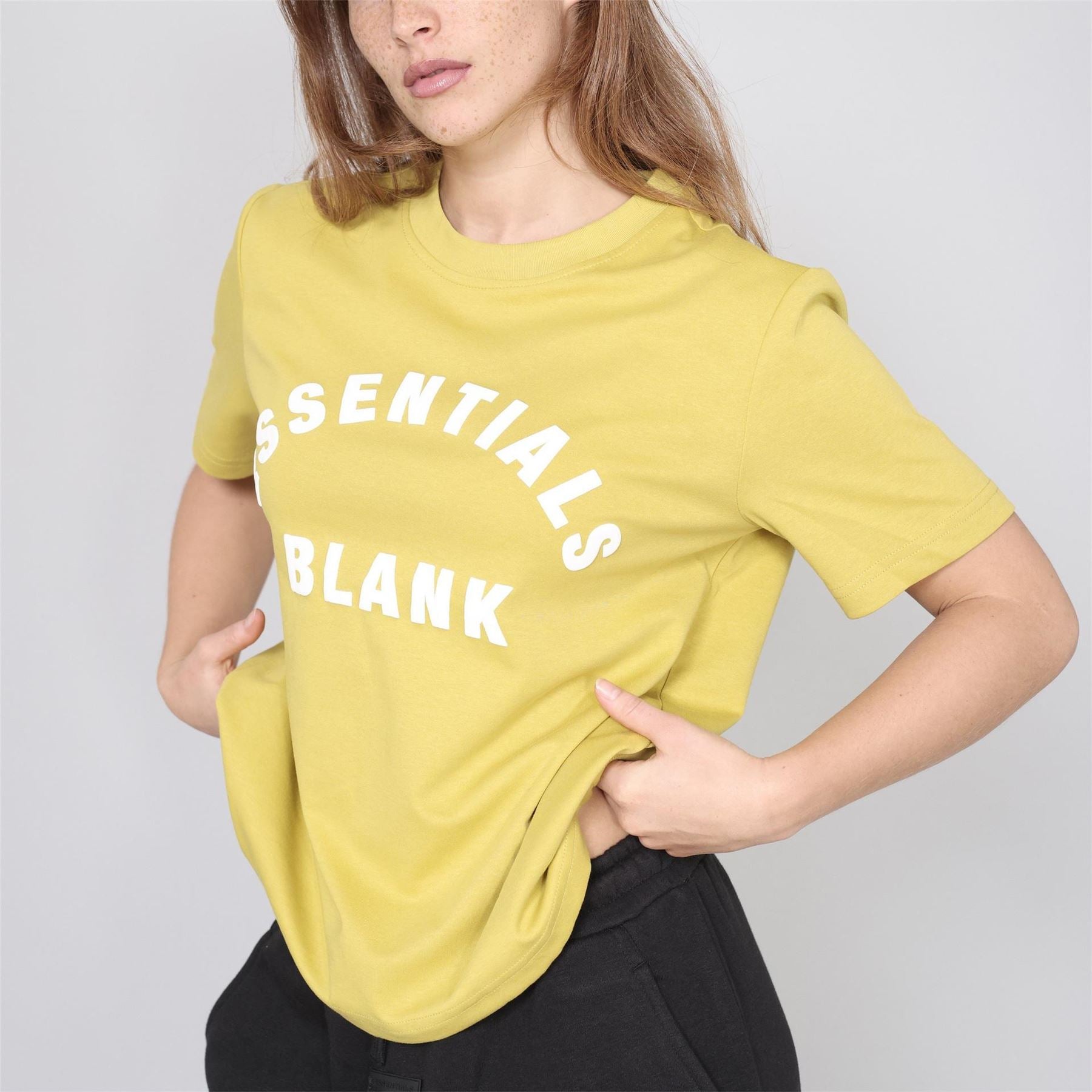 Blank Essentials E Arch Cotton Short Sleeve Oversized T-Shirt