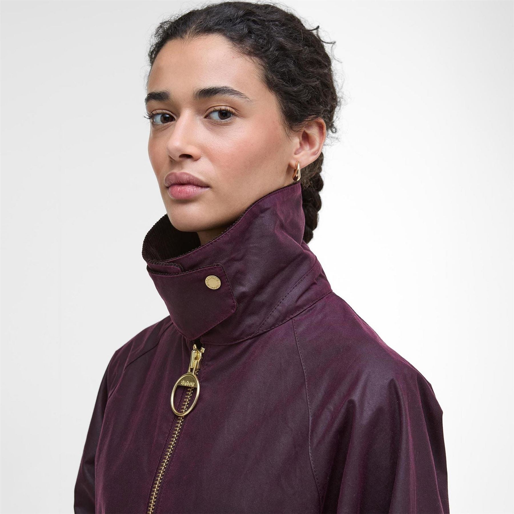 Barbour Arlene Cotton Long Sleeve Full Zip Wax Jacket