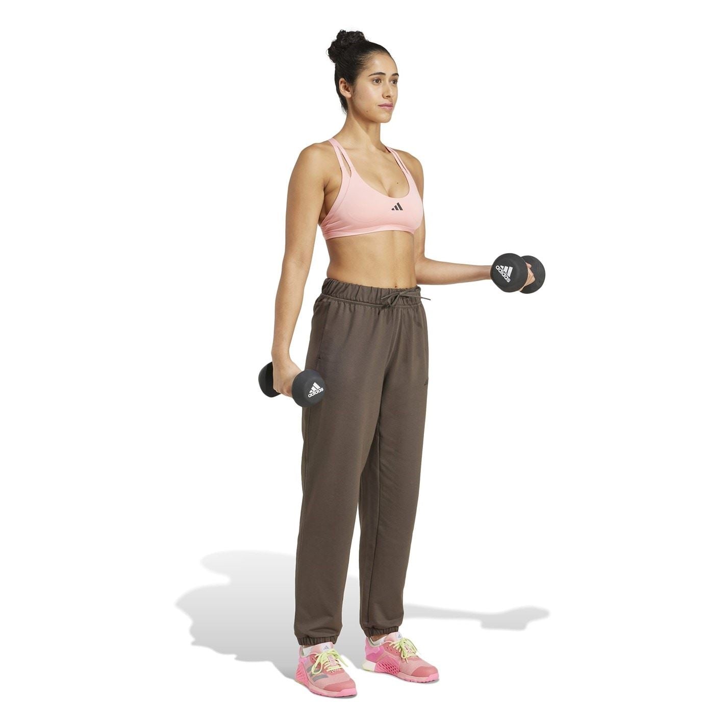 adidas Womens Power Loose Fit French Terry Jogging Bottoms