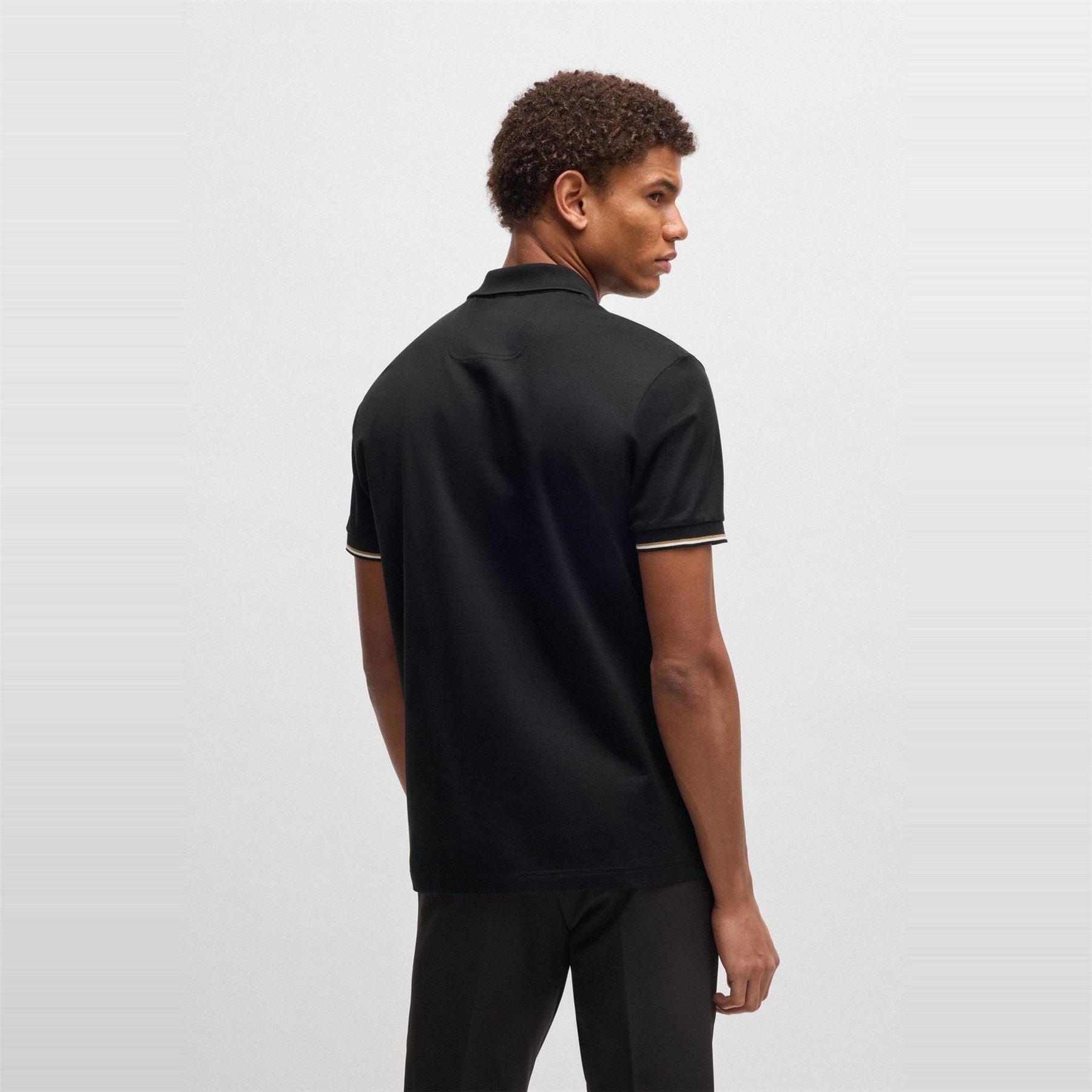 Boss Philix Pima Green Cotton Short Sleeve Polo Shirt