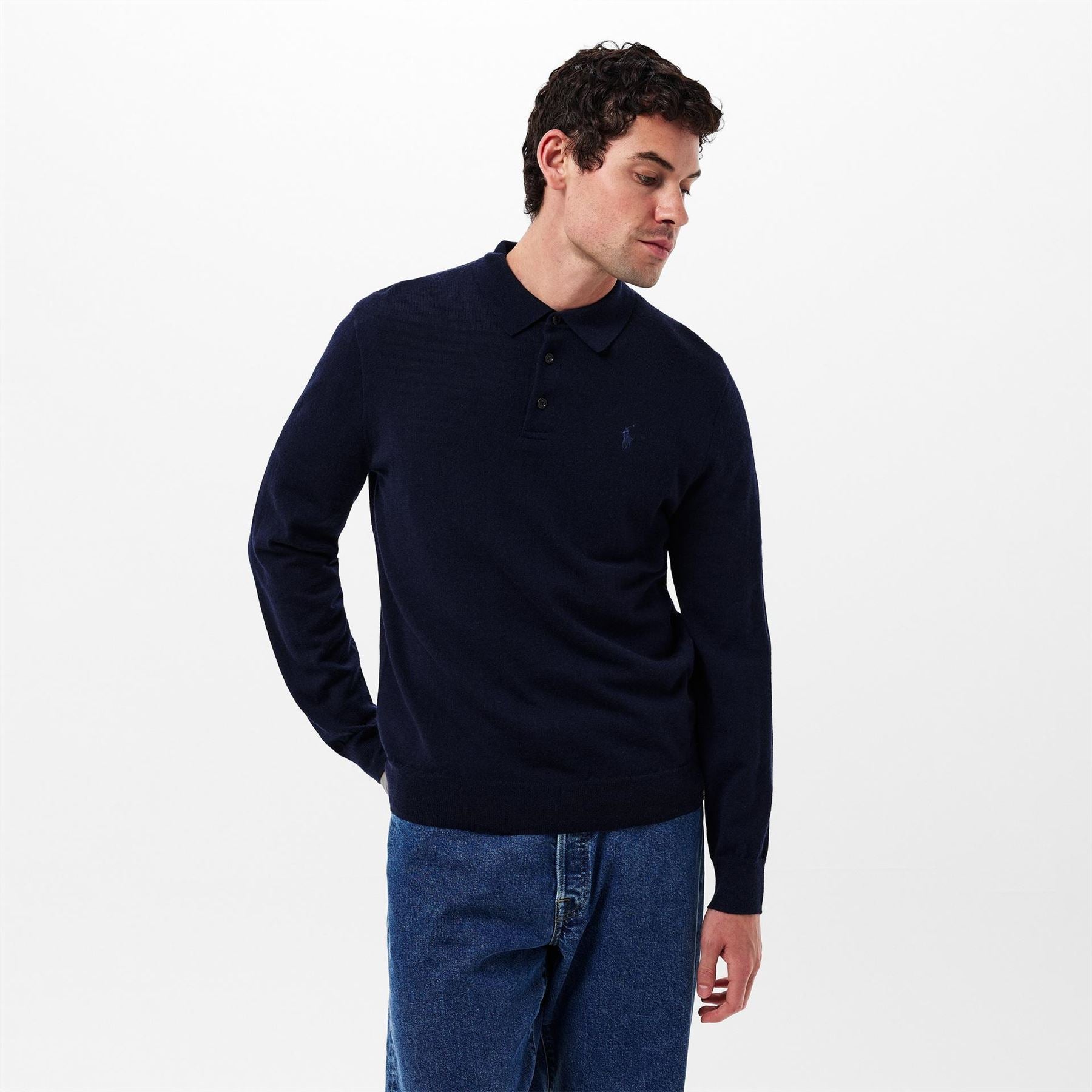 Polo Ralph Lauren Merino Collared Long Sleeve Sweater