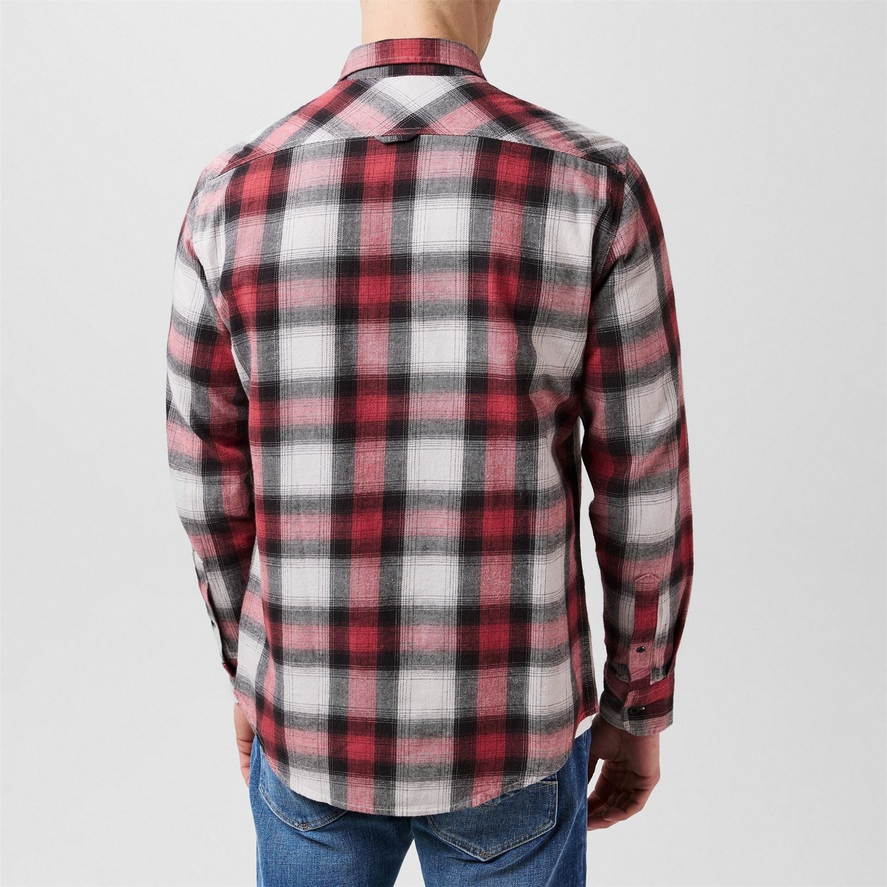 Replay Checkered Long Sleeve Patterned Shirt
