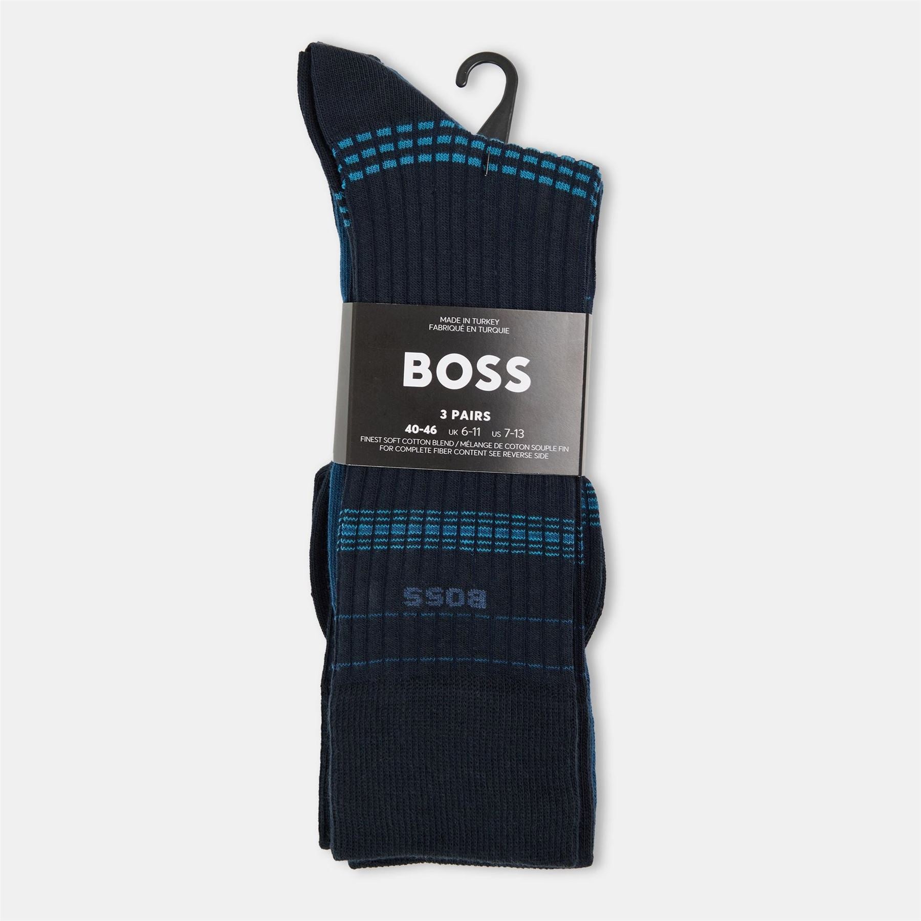 Boss Pack Rib Stripe Socks