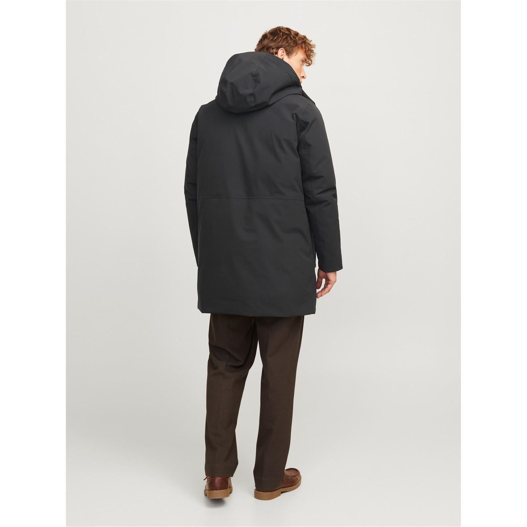 Jack and Jones Wave Hooded Parka Coat with Flap Pocket