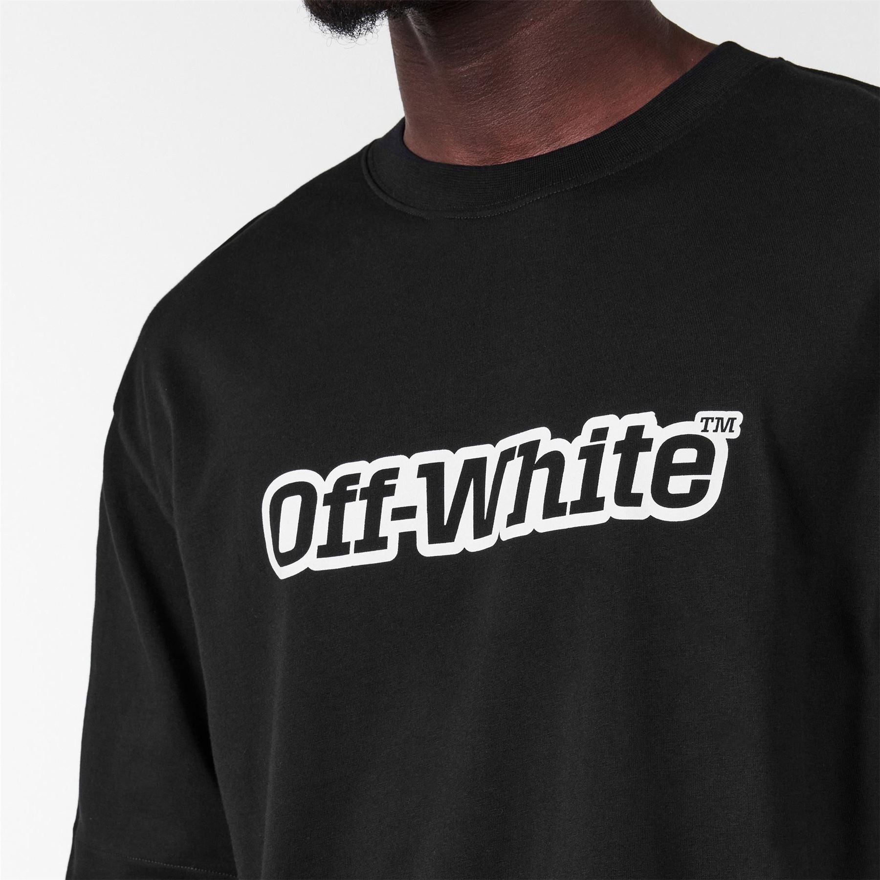 Off White Outline Skate Regular Fit T-Shirt
