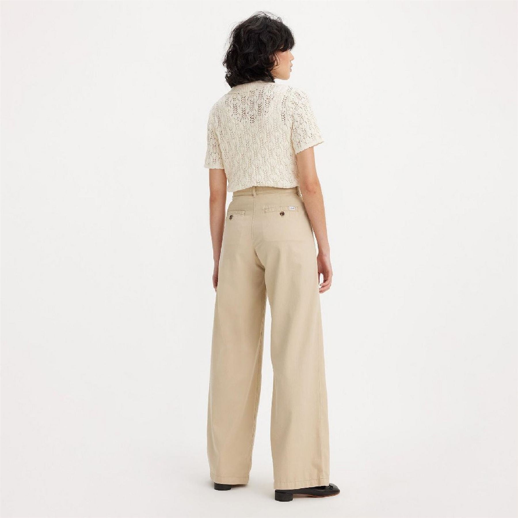 Levis Pleated Safari Wide Leg Trousers