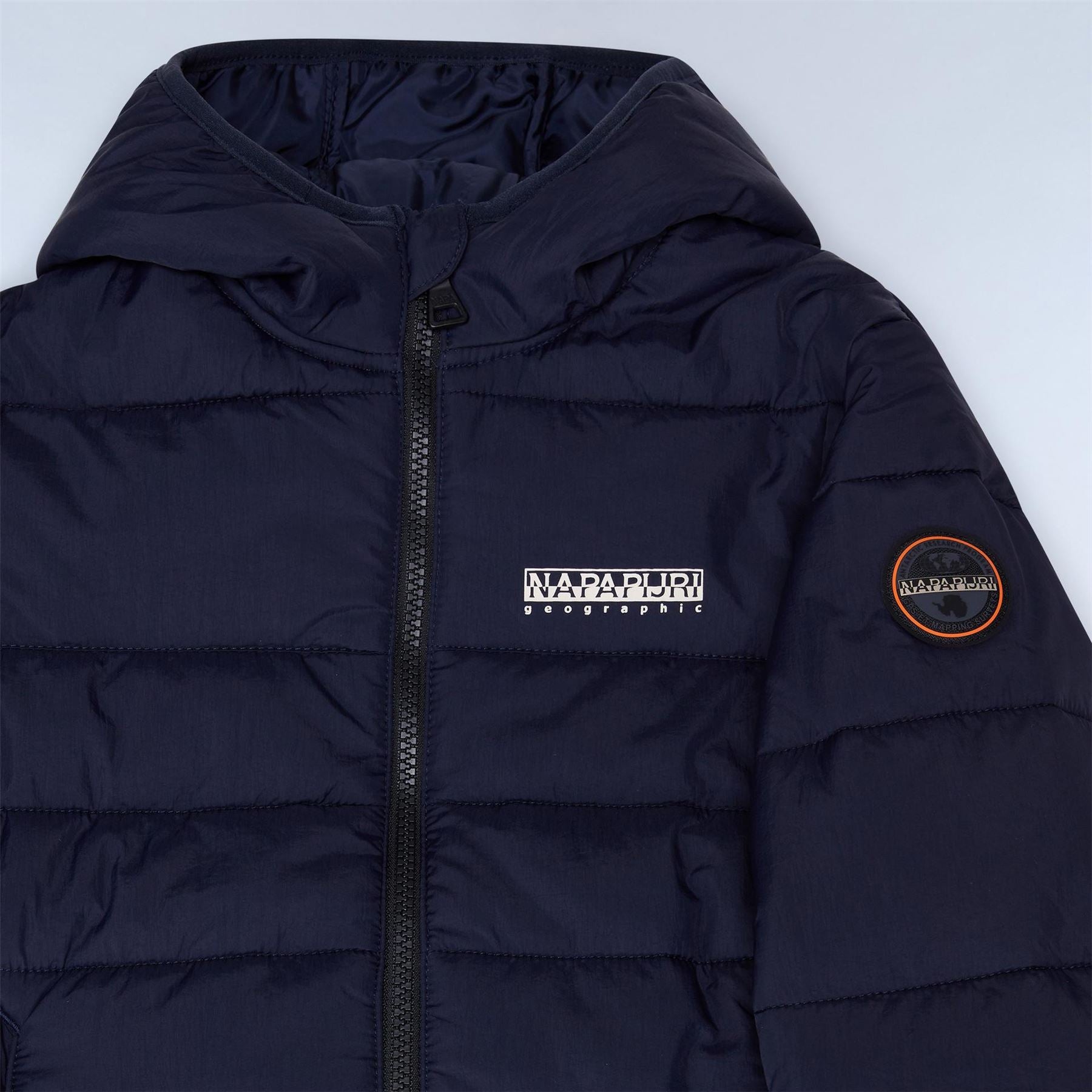 Napapijri Gesar Hooded Solid Patterned Puffer Jacket