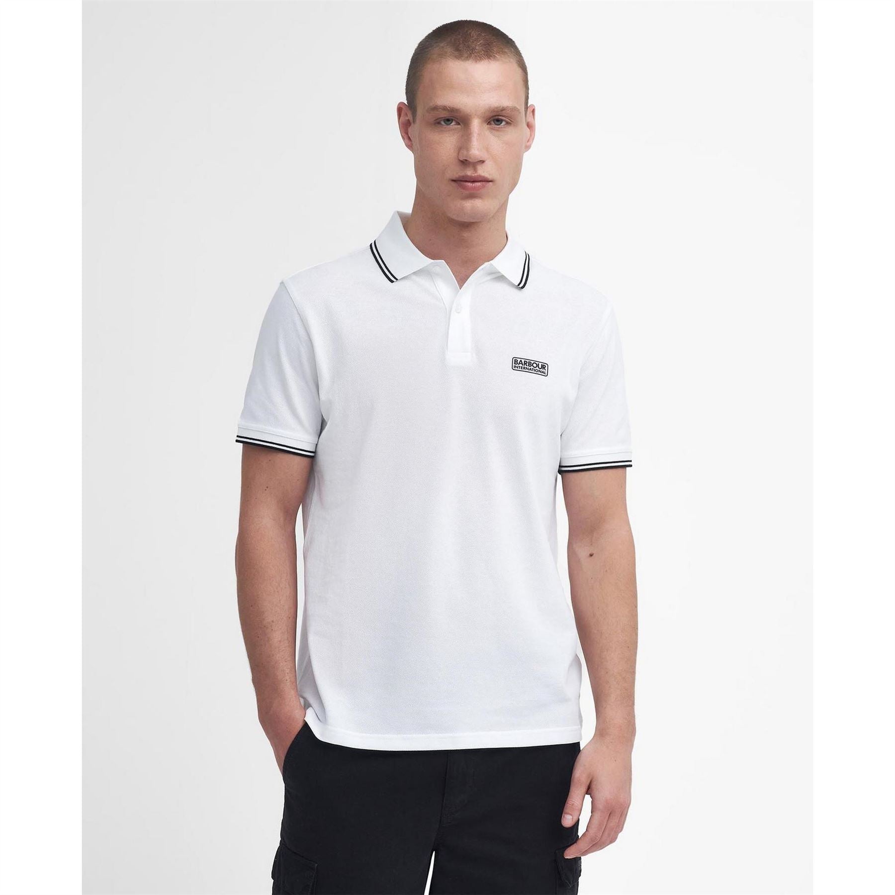 Barbour International Tipped Short Sleeve Polo Shirt