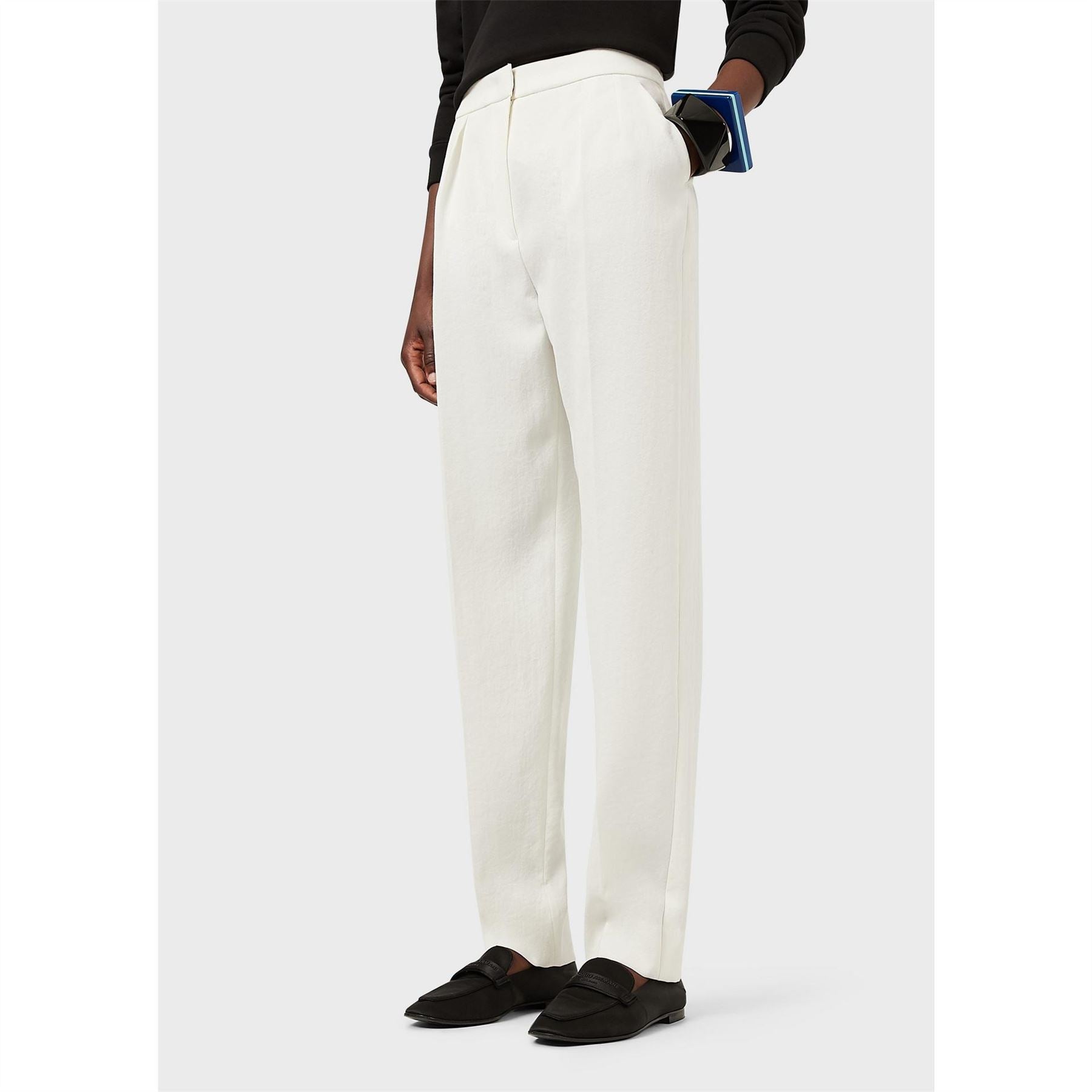 Emporio Armani Darted Pleated Trousers