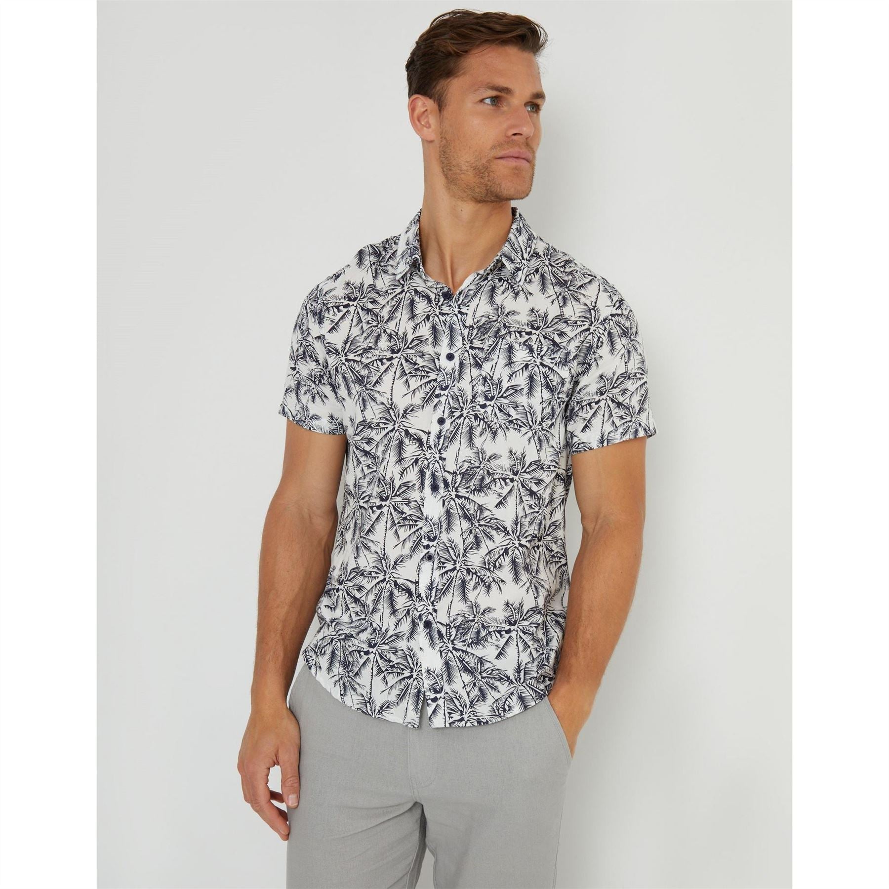 Threadbare Dormy Regular Fit Short Sleeve Shirt