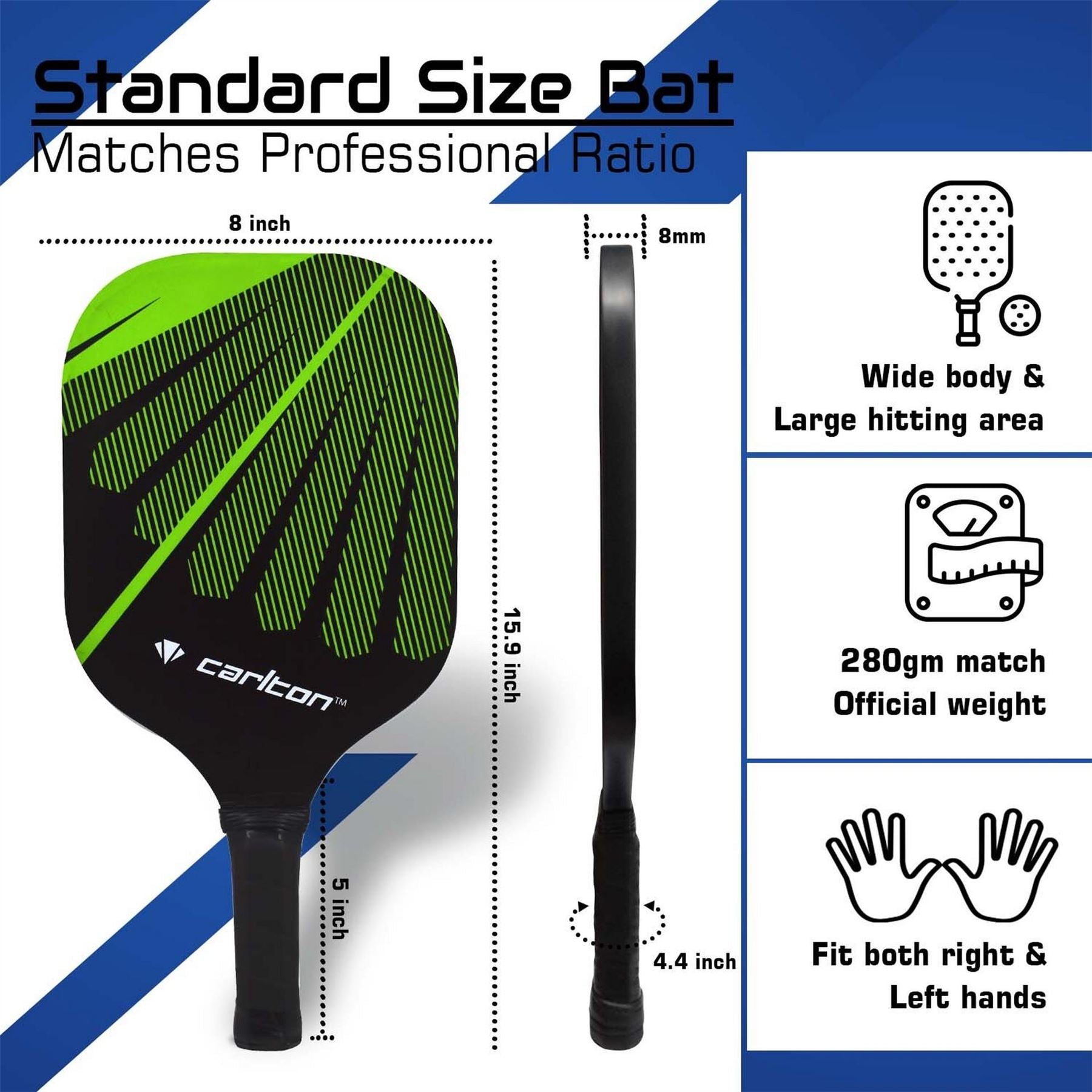 Carlton Pickle Bat  And  Ball Pack