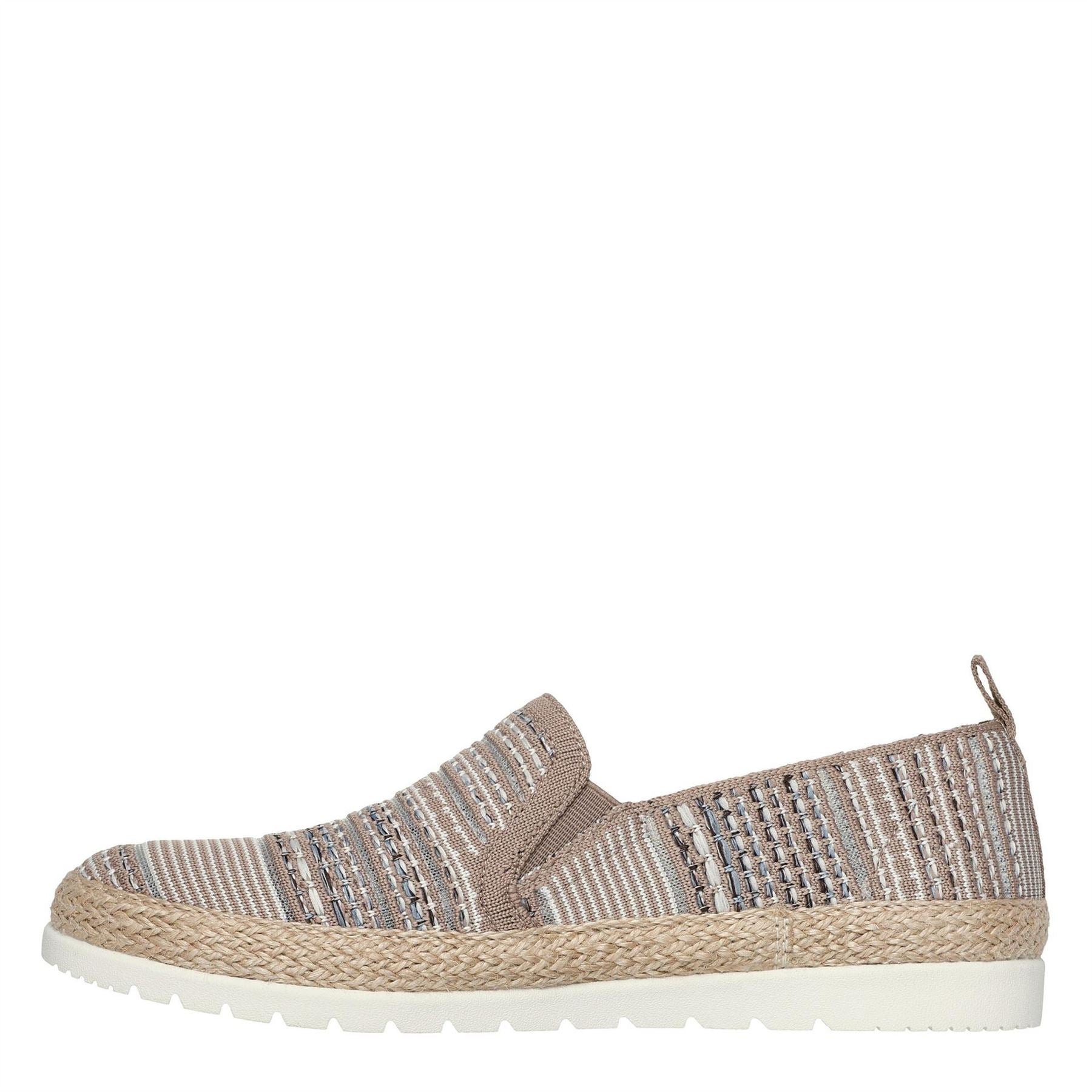 Skechers Engineered Woven Twin Gore Slip On Espadrilles