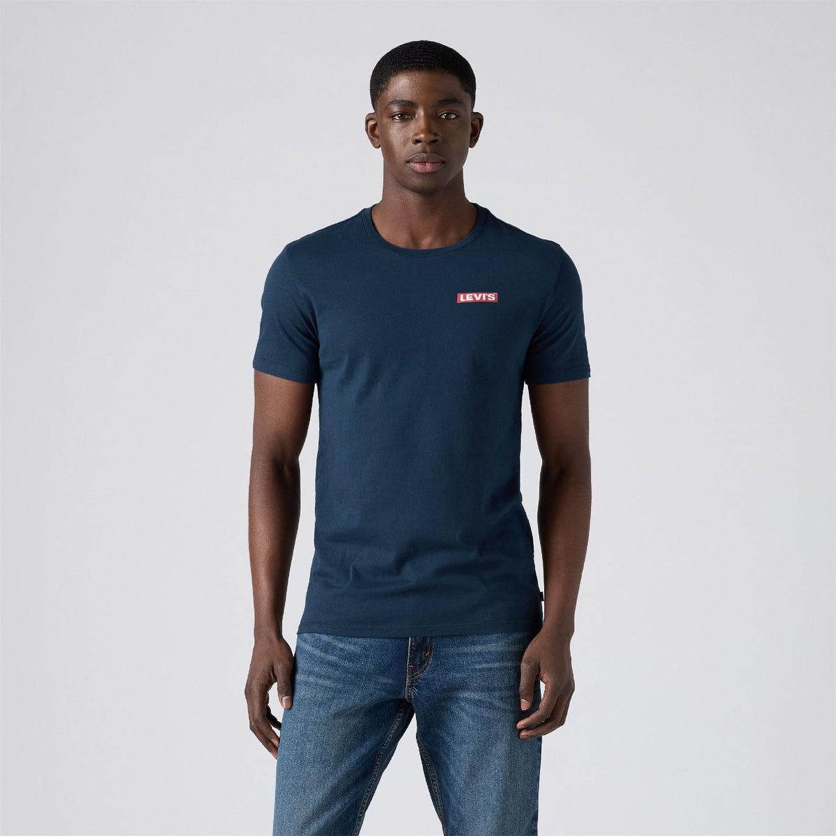 Levis Wordmark Crew Neck Short Sleeve Regular Fit T-Shirt