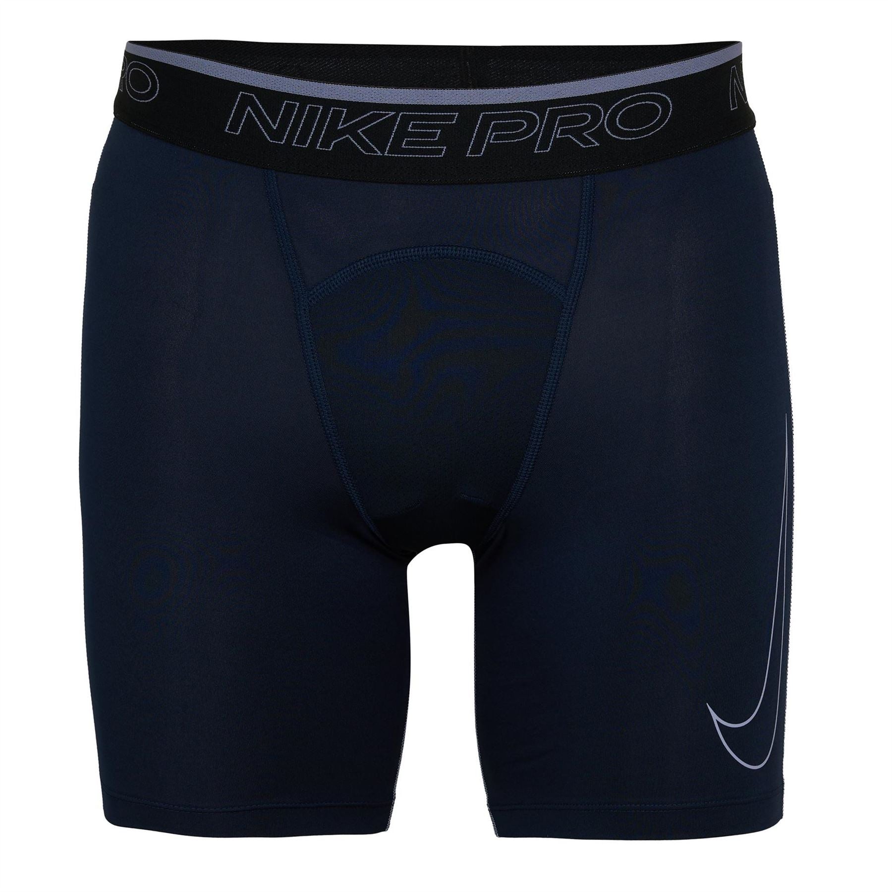 Nike Solid Patterned Compression Fit Bermuda Shorts