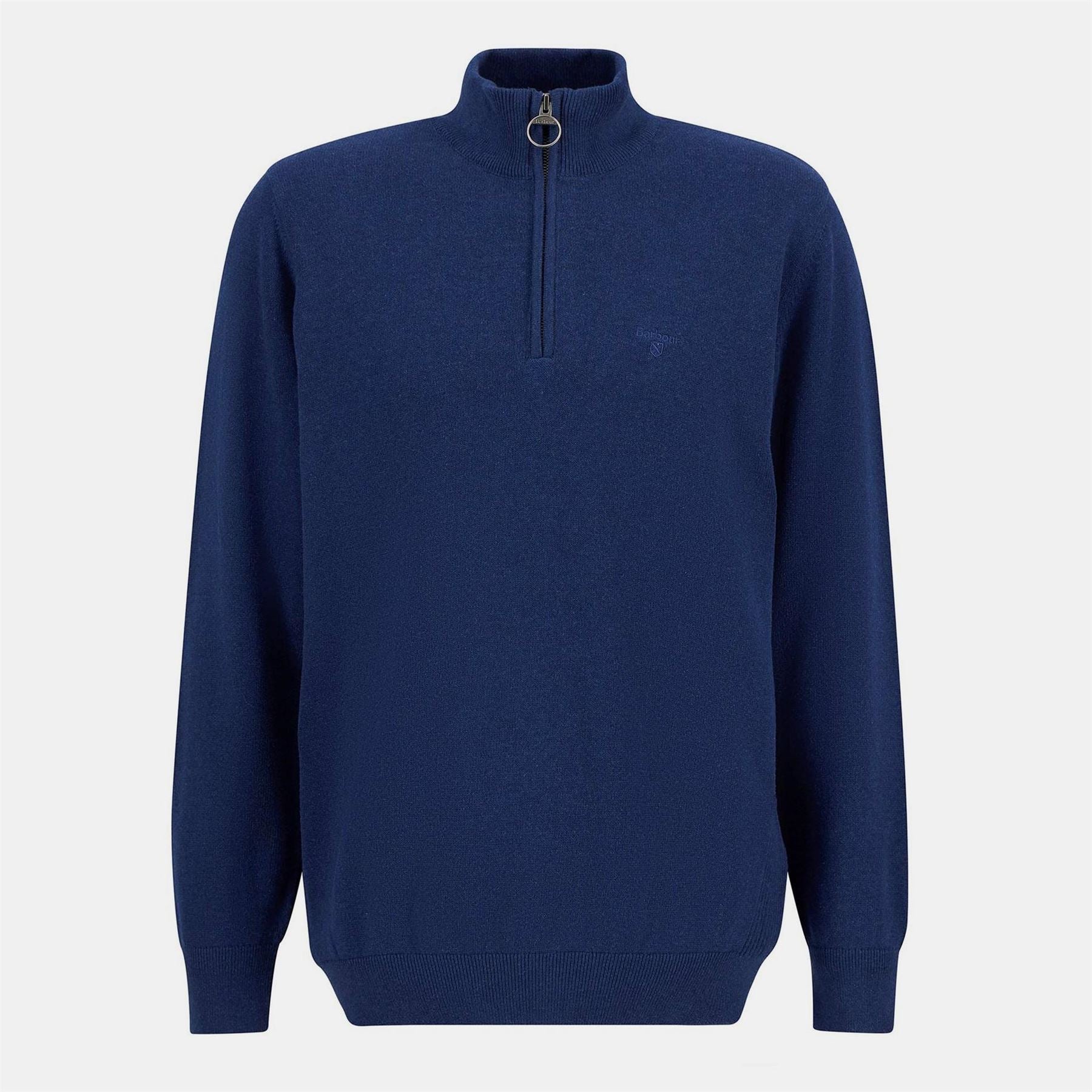 Barbour Half Zip Cotton Knitted Jumper