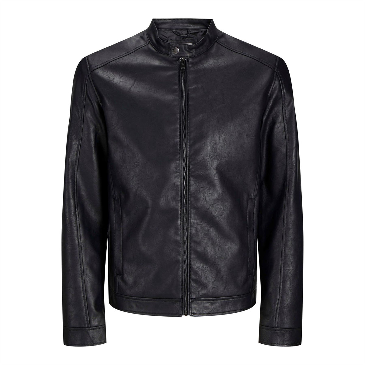 Jack and Jones Mens Pu Jacket Plus Size