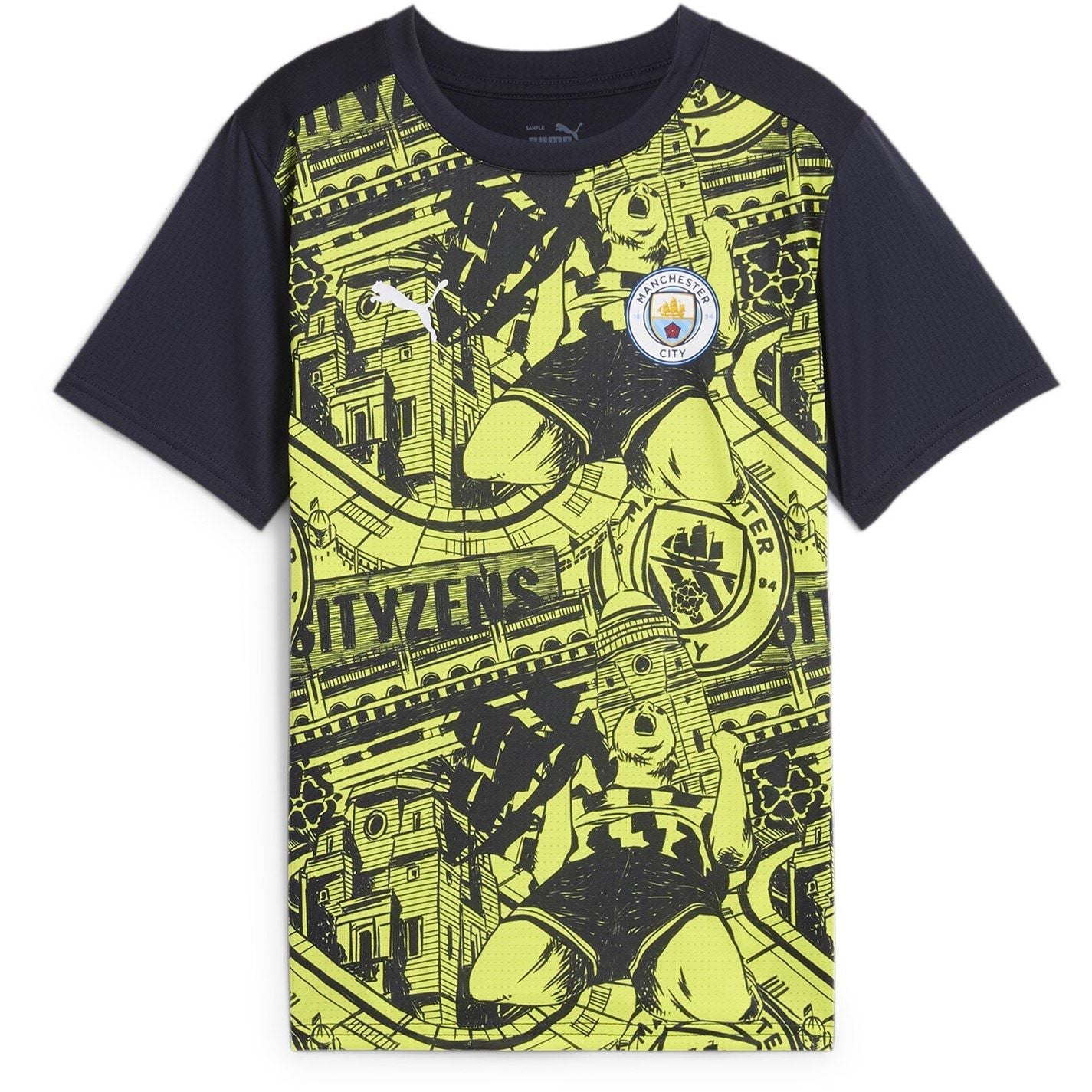 Puma Manchester City Fc Pre Match Shirt 2024 2025 Juniors