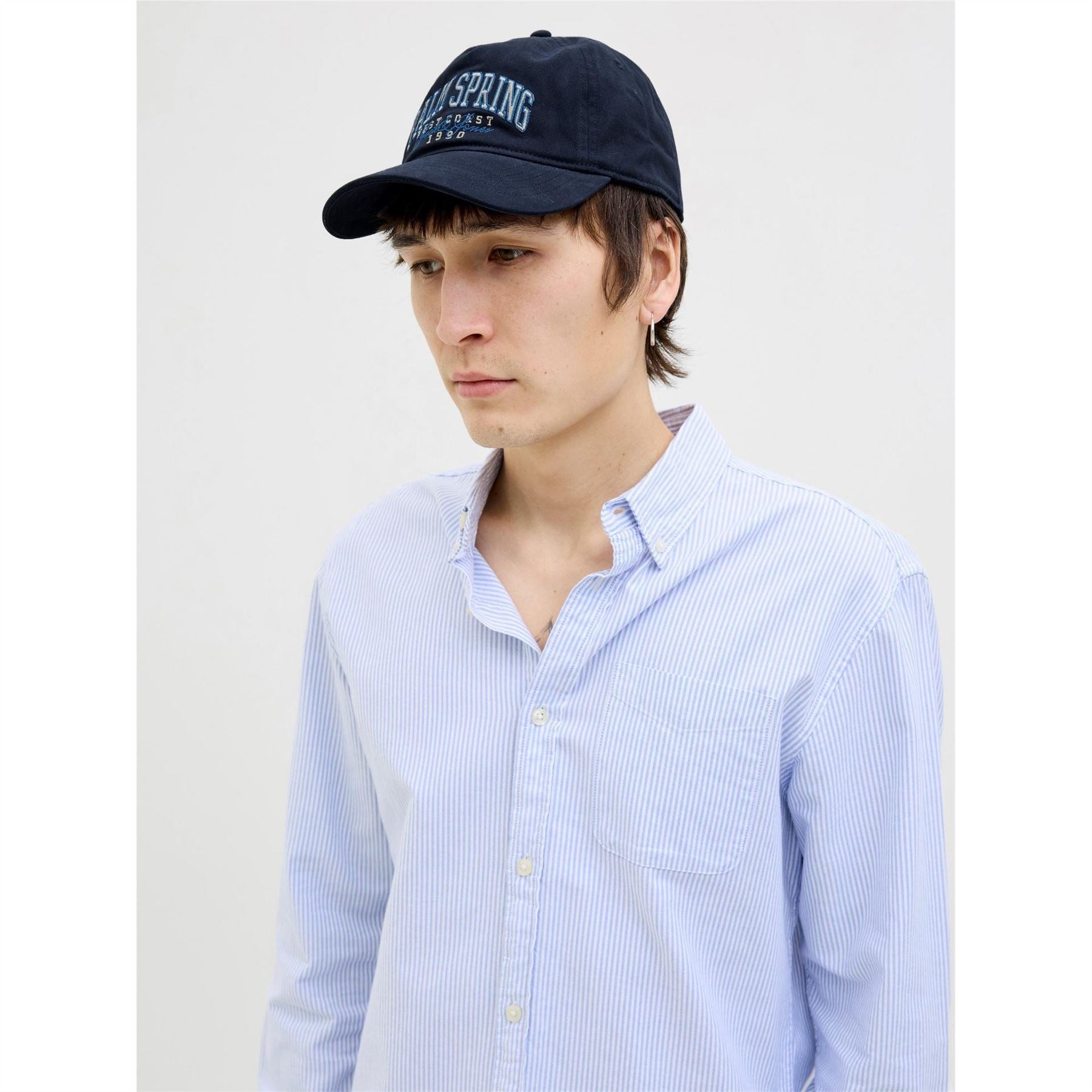 Jack and Jones Jacpalme Lettering Curved Brim Dad Cap
