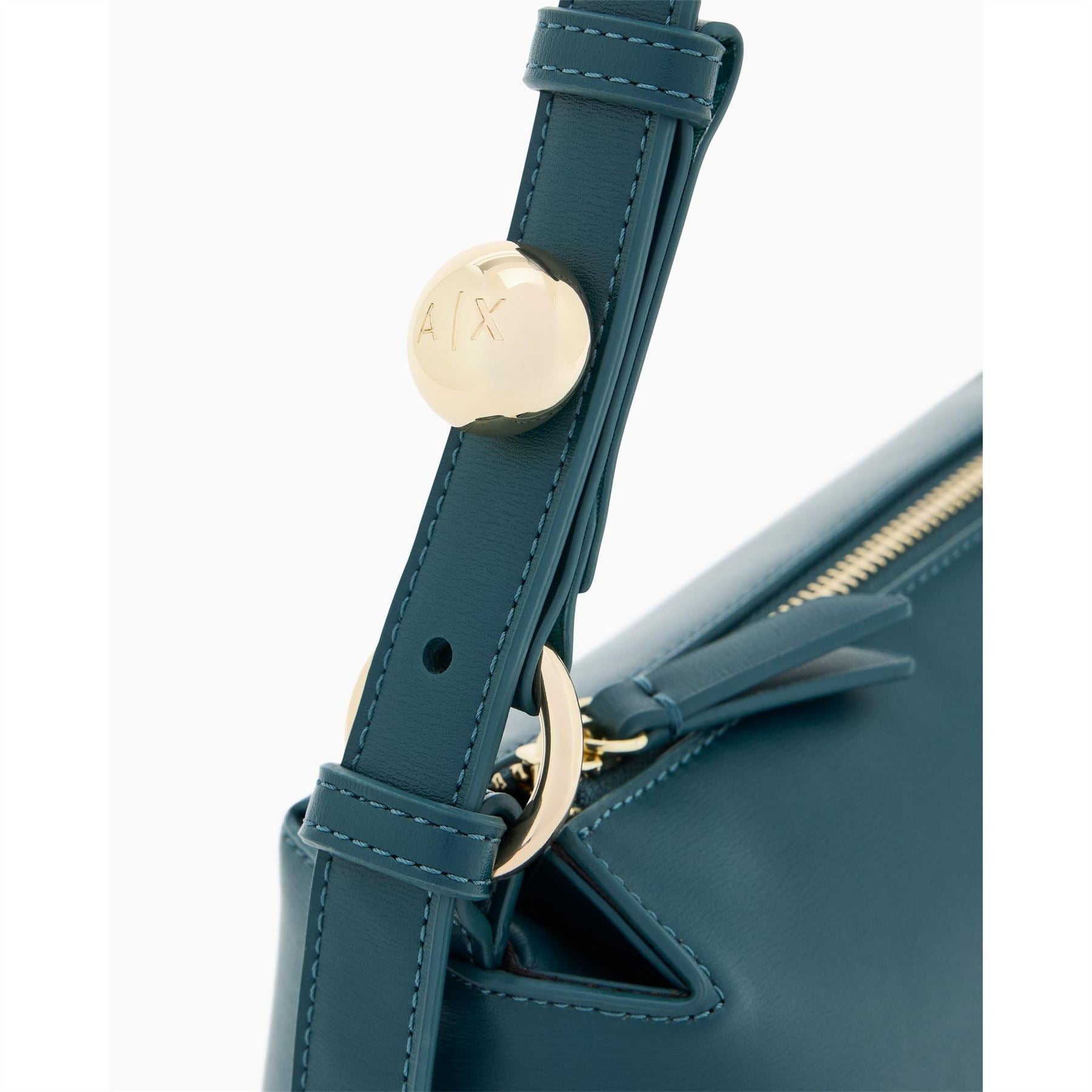 Armani Exchange Cross Body Bag with Gold Tone Hardware
