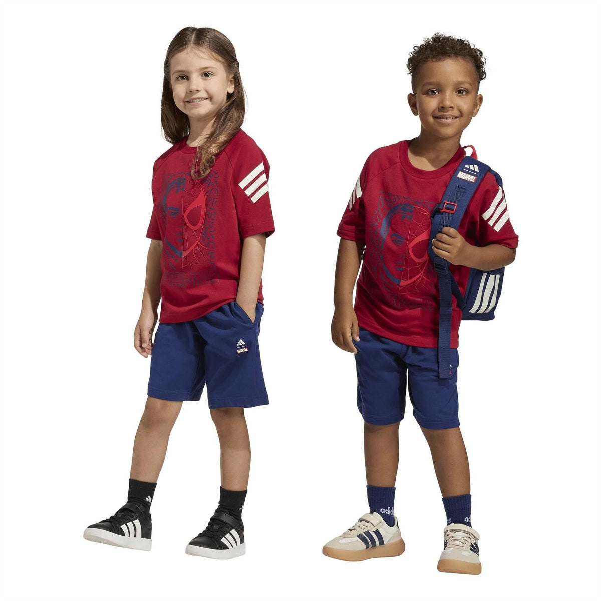 adidas Marvel Spider Man T  Shirt And Shorts Set