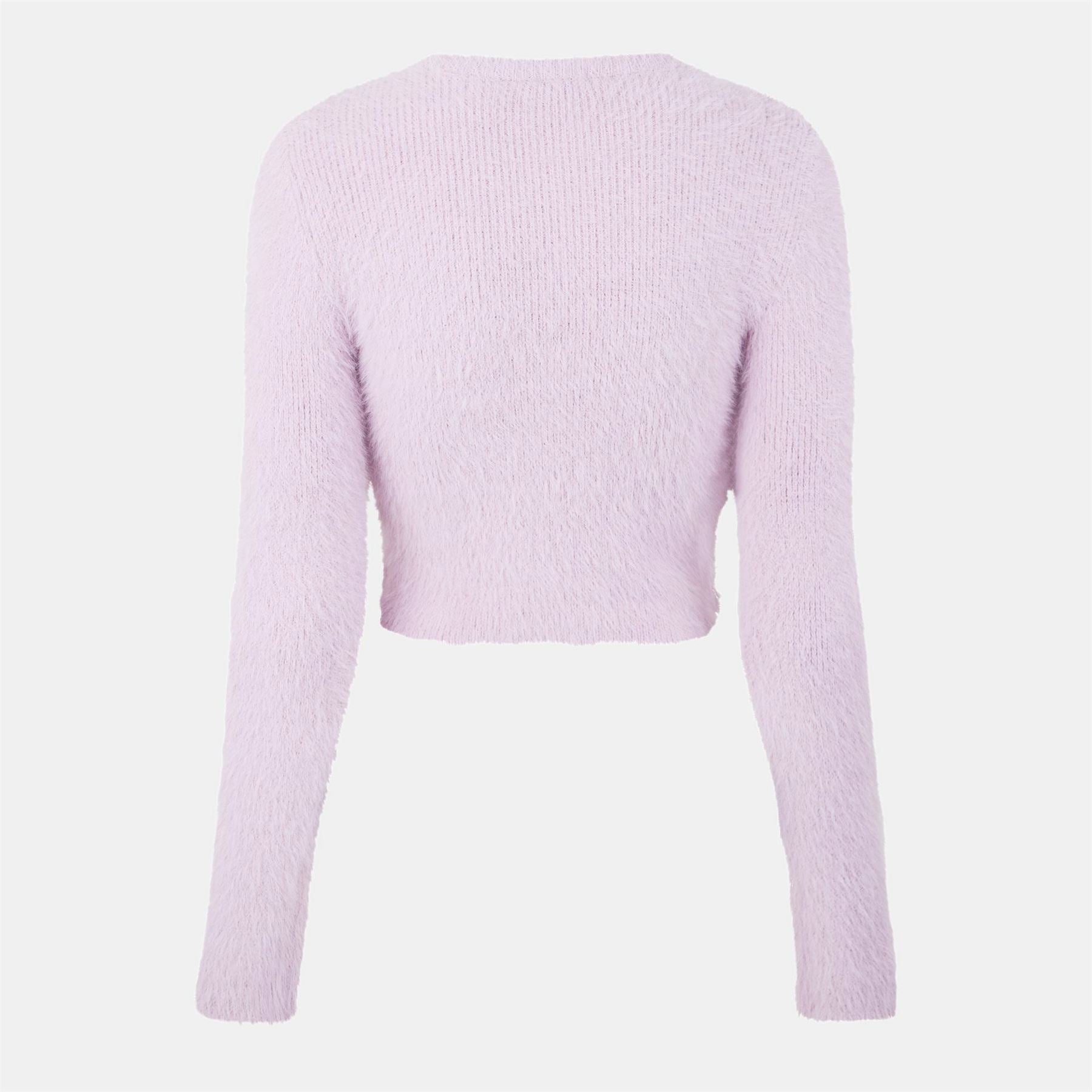 Hugo Cropped Crew Neck Regular Fit Sweater