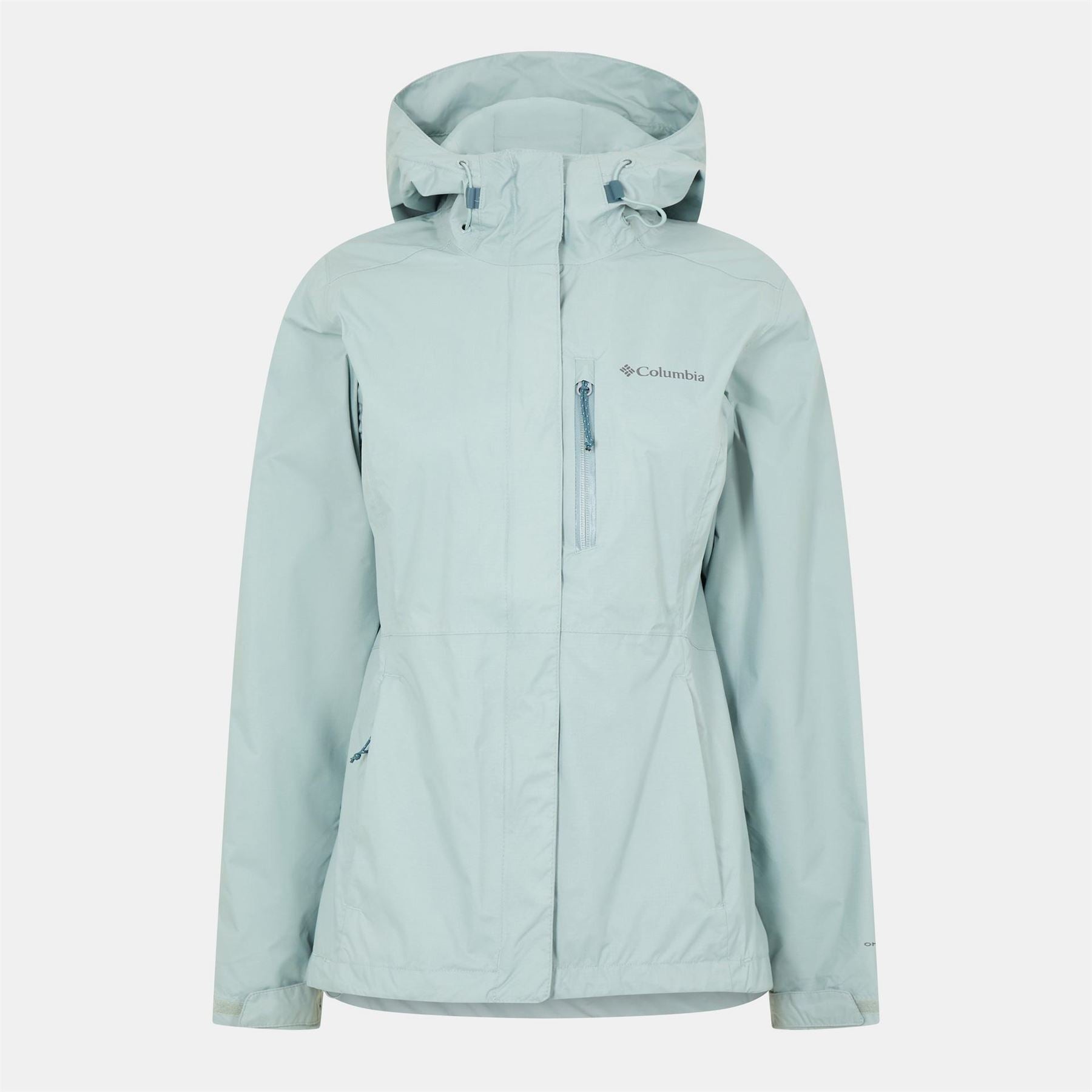 Columbia Pour Solid Patterned Hooded Rain Jacket