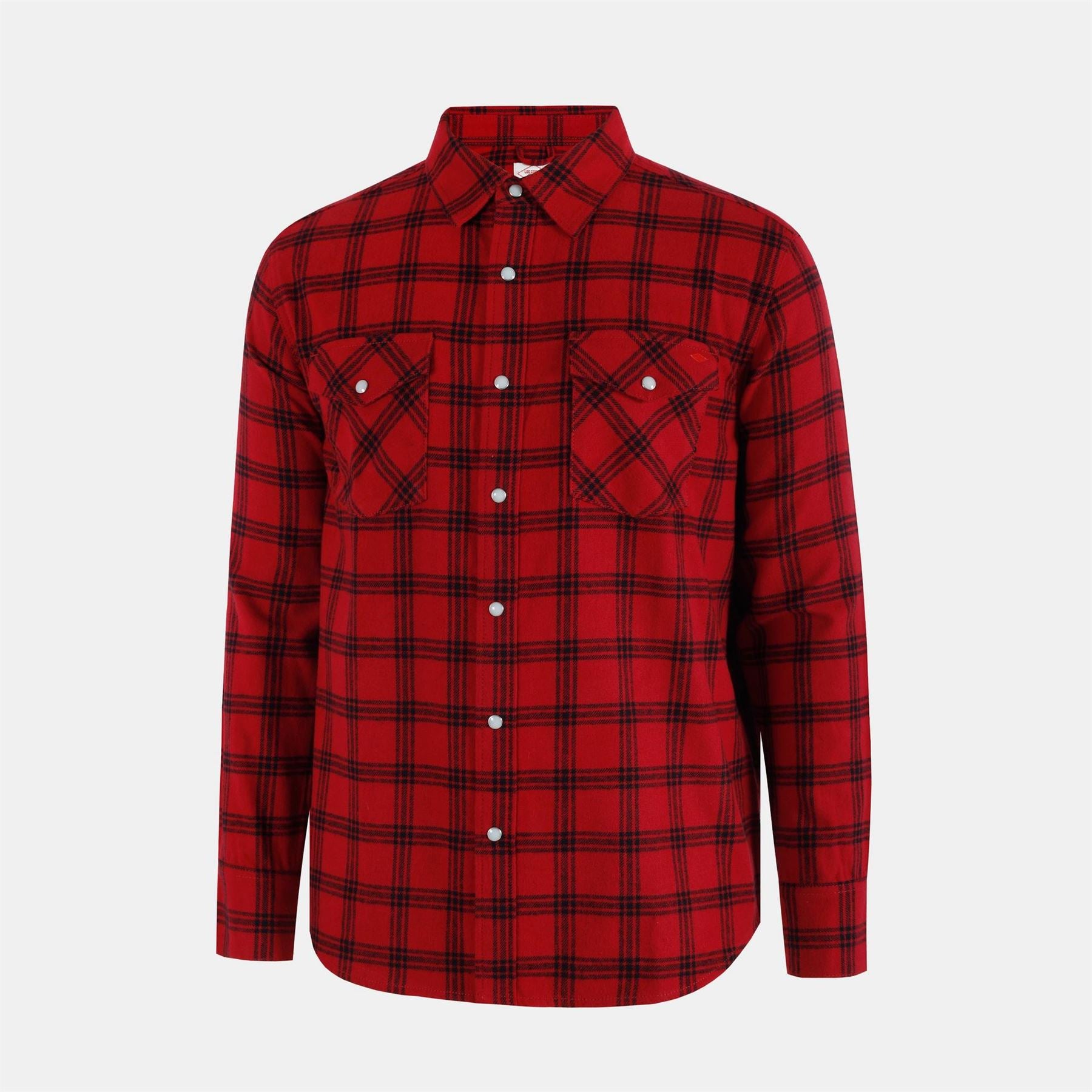 Lee Cooper Collared Neck Long Sleeve Check Shirt