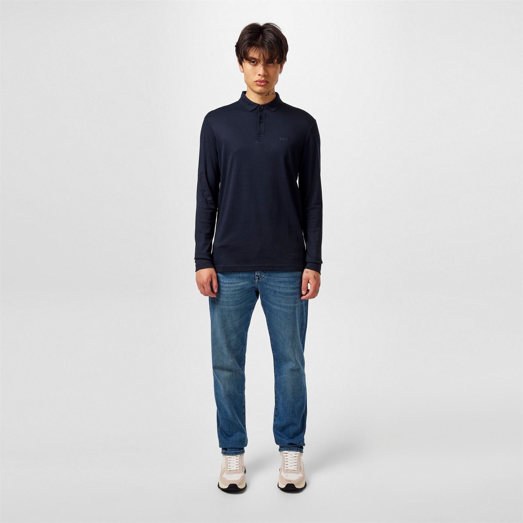 Boss Pirol Long Sleeve Polo Shirt, Timeless Design