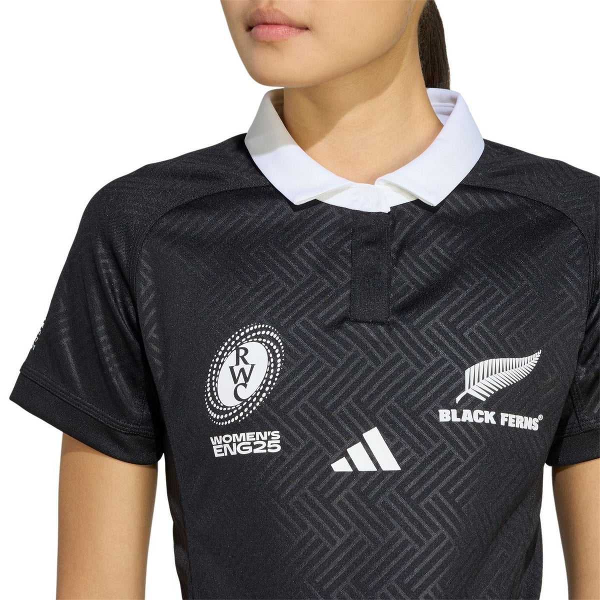 adidas Womens Black Ferns World Cup Home Shirt 2025