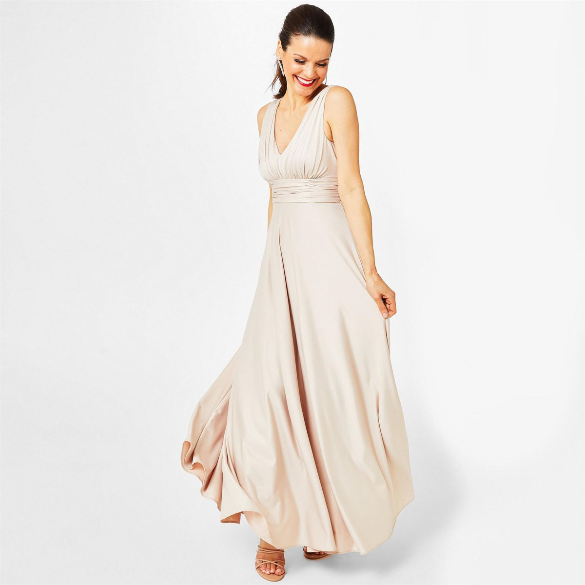 Biba Deep V Maxi Dress