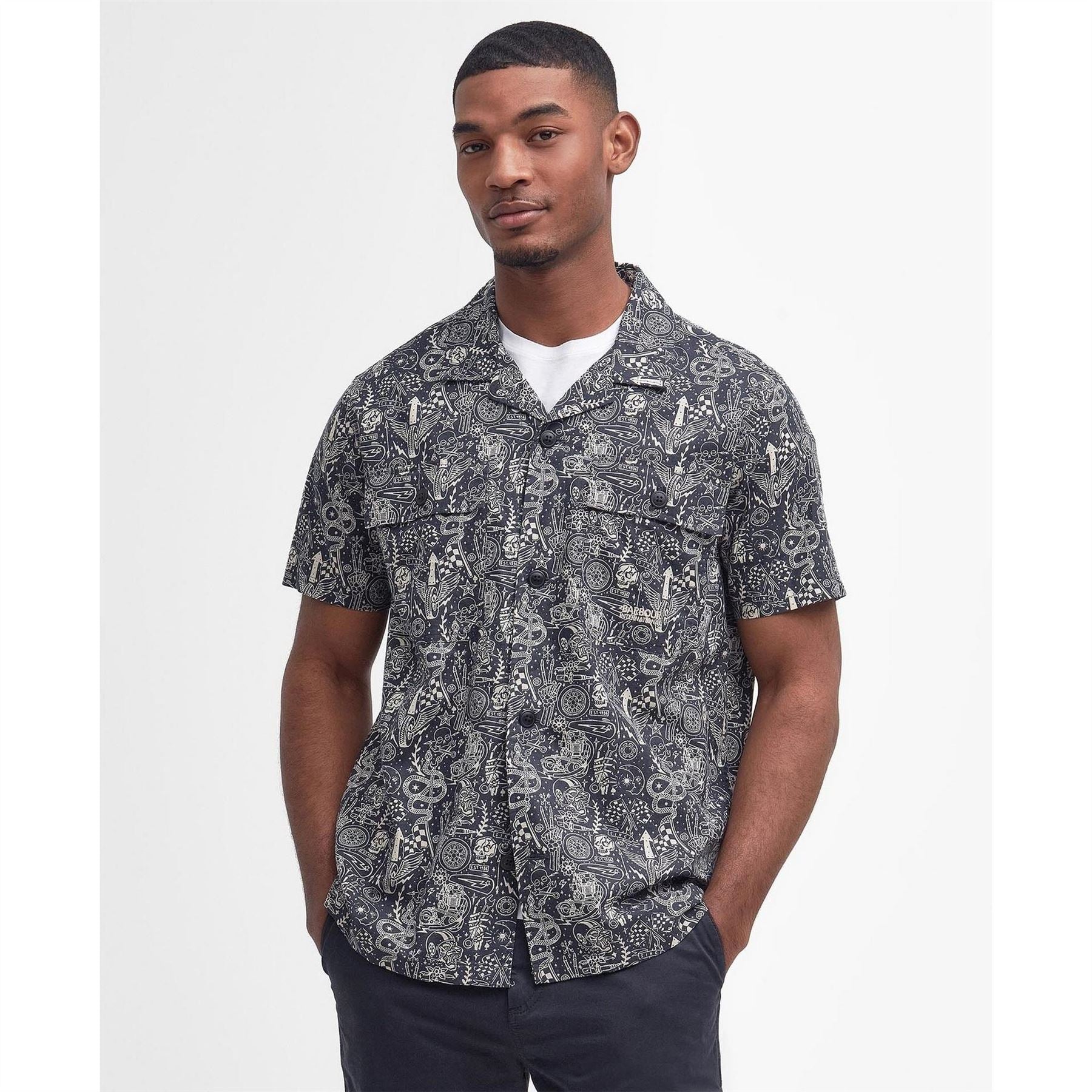 Barbour International Printed Short Sleeve Shirt
