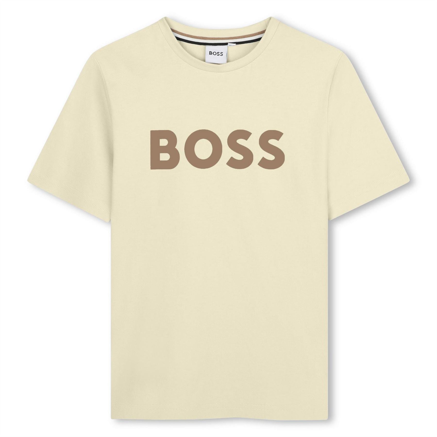 Boss Regular Fit Crew Neck Lettering T-Shirt
