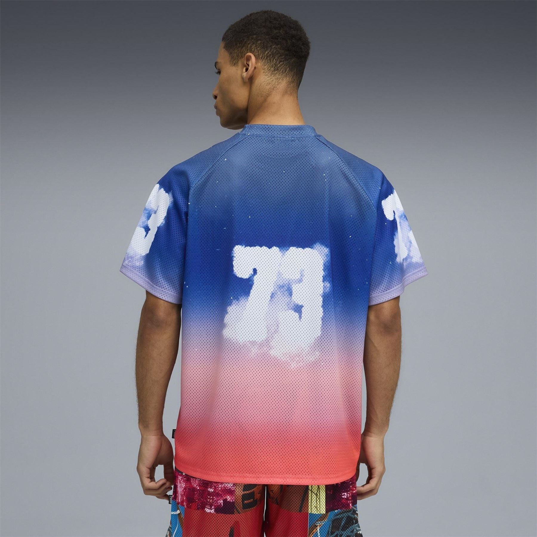 Puma Hooptopia Sunset Hoops Jersey Short Sleeve Performance T-Shirt