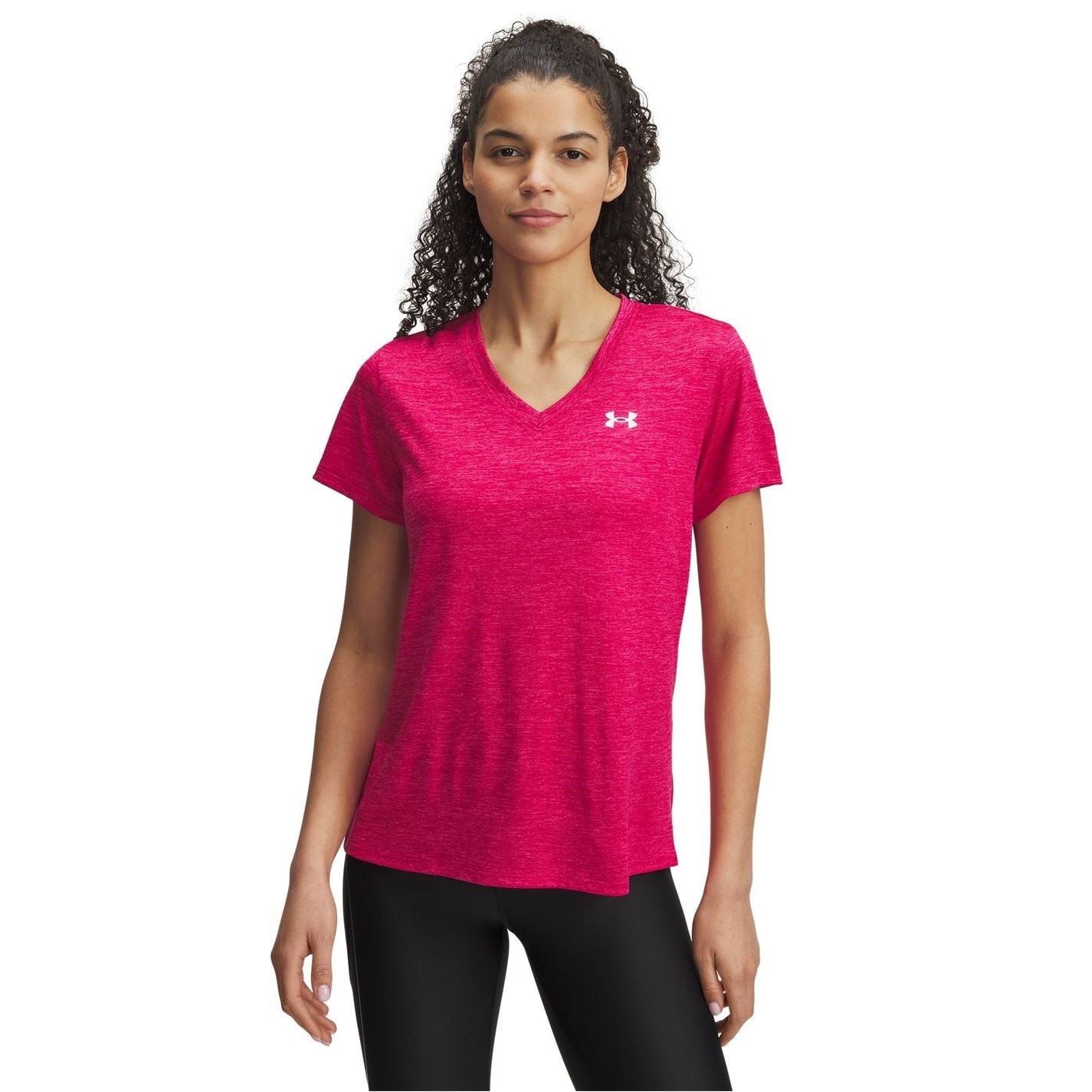 Under Armour Womens Armour Tech™ Twist V Neck Short Sleeve